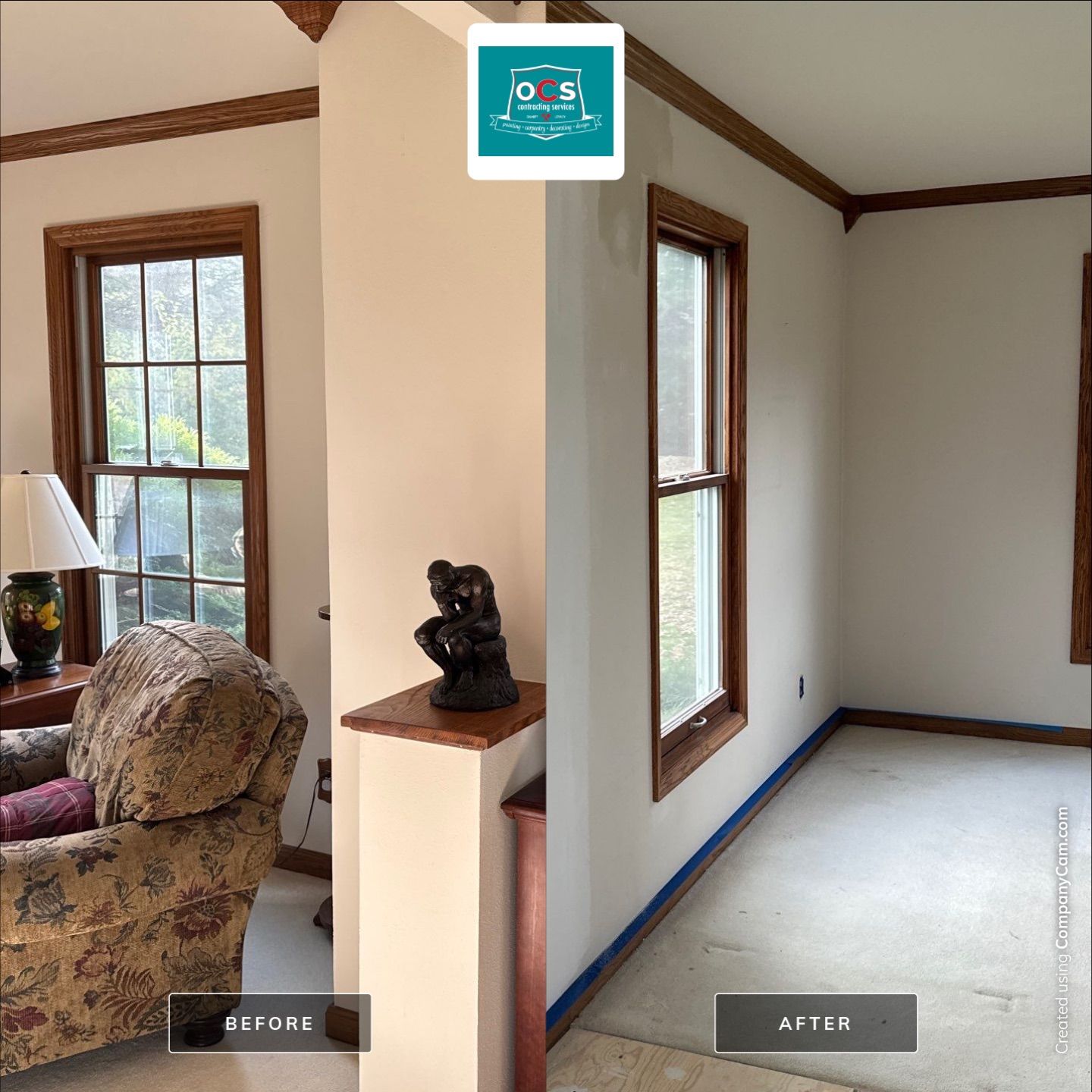 Interior Walls Finishing by OCS Contracting Services