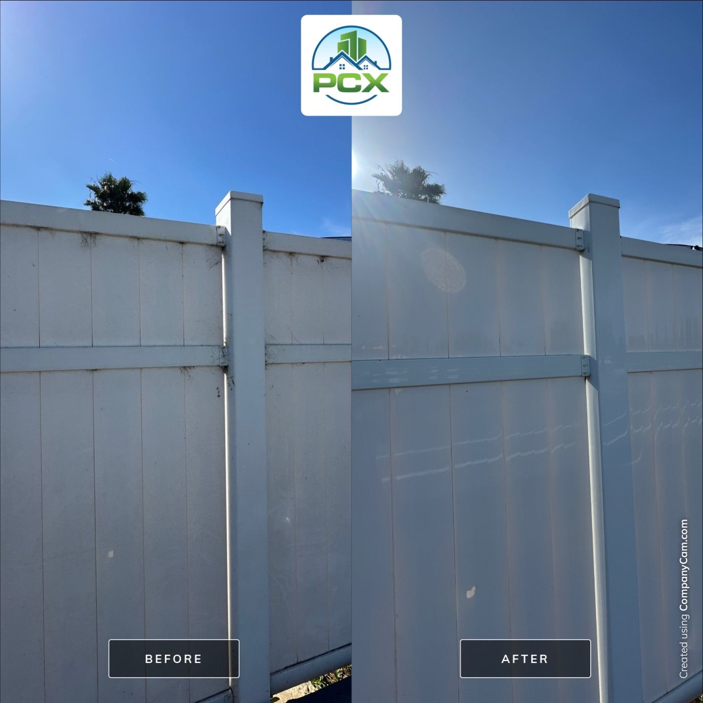 Costa Mesa Pressure Washing - Vinyl Fence by Property Cleaning Experts