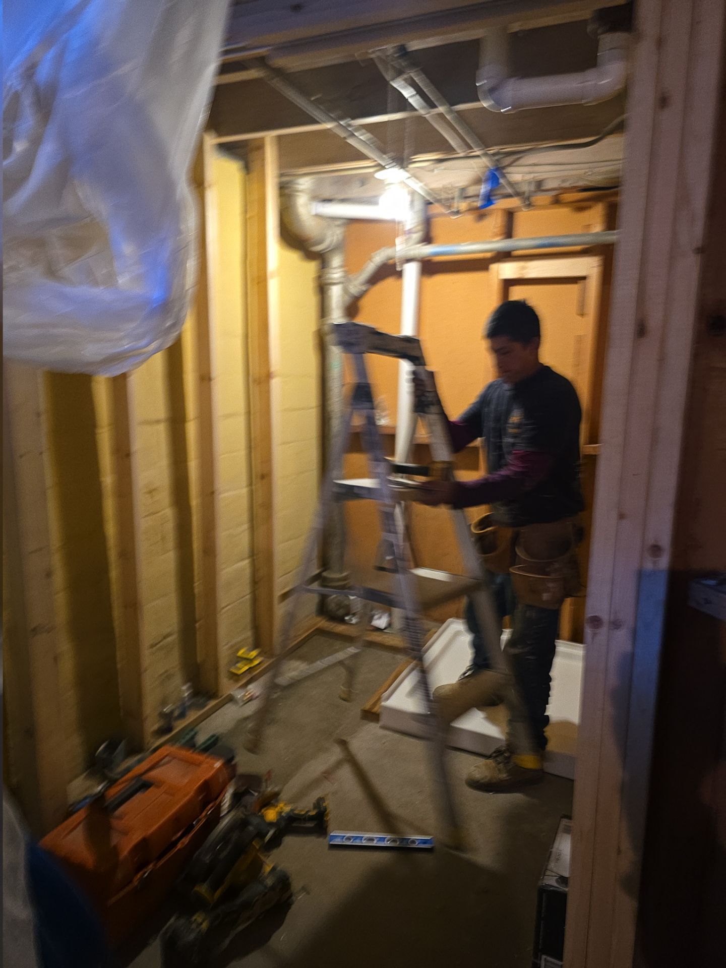 Bathroom Transformation – From Empty Space to Dream Bathroom by Johnny Five Construction 