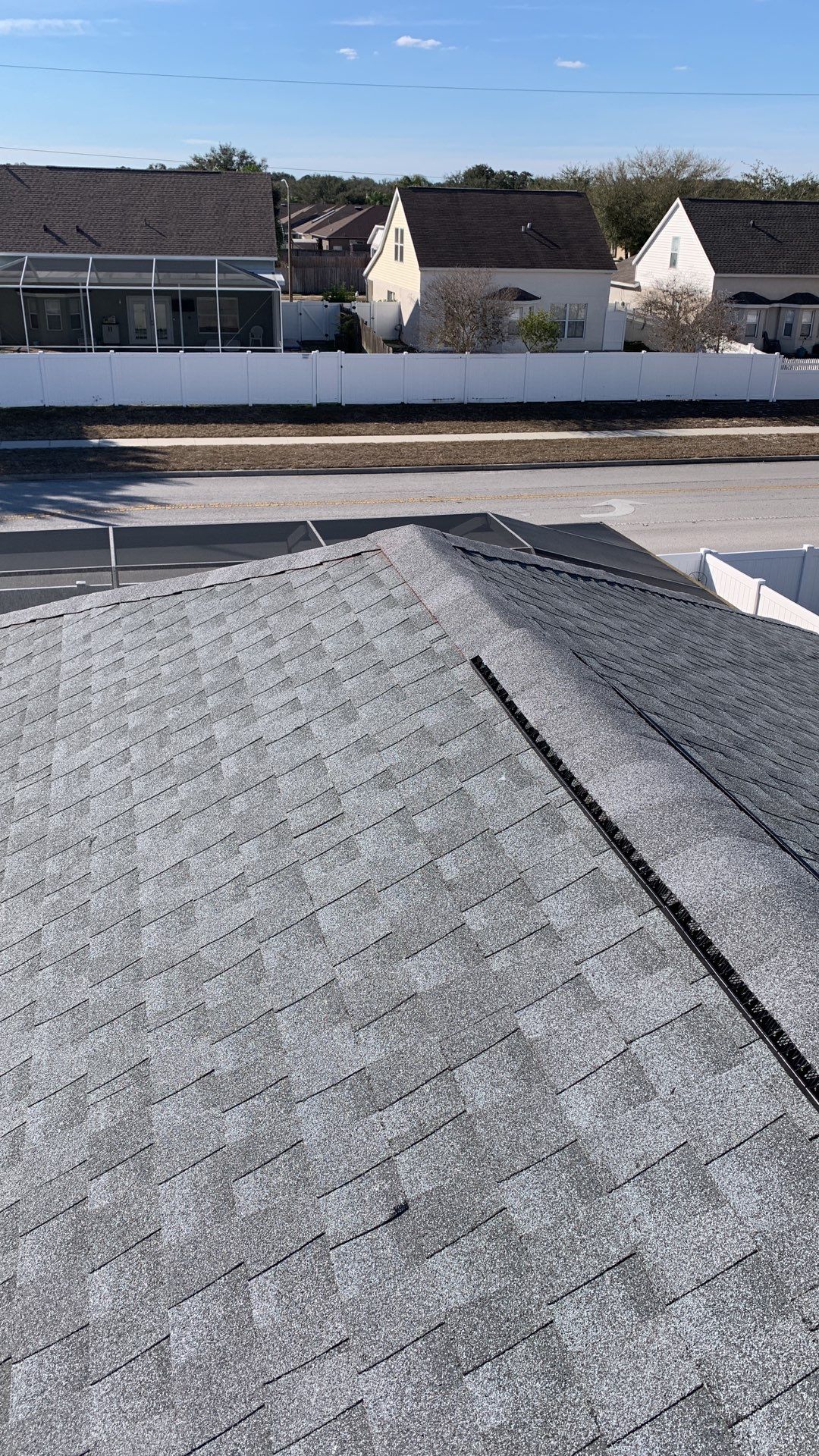 Residential Insurance Roofing Installation using GAF HDZ Shingles by Protek Roofing Heating Air & Solar