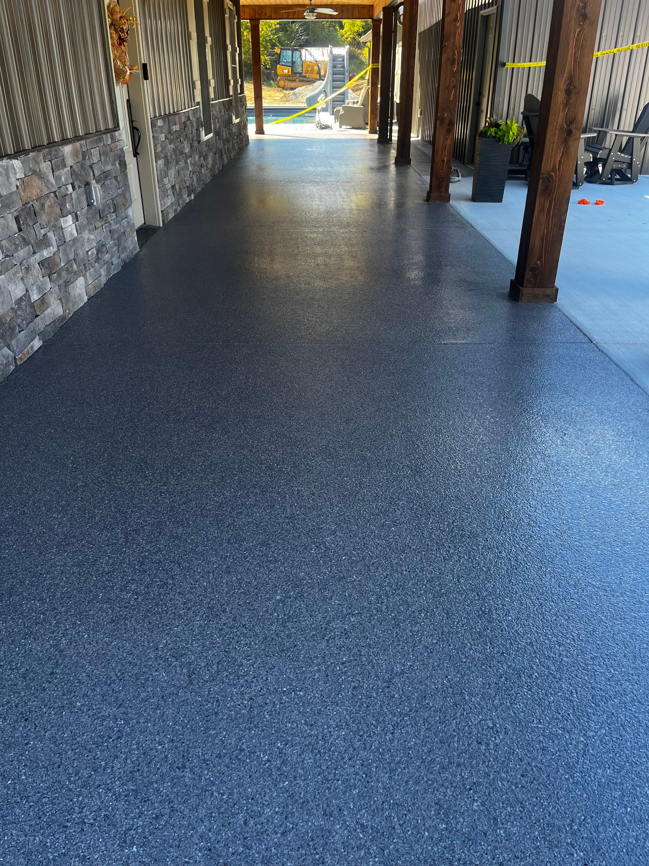 Patio Floor Coating using Briar by My Garage Floor Guys
