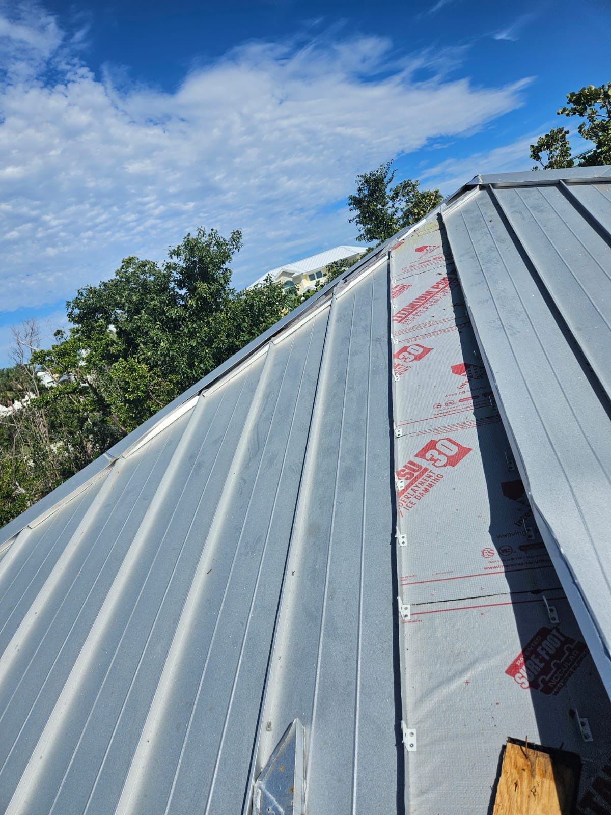 Residential Roofing Repair using Gulf Coast Metals Gulf Seam Panels by Four Peaks Roofing