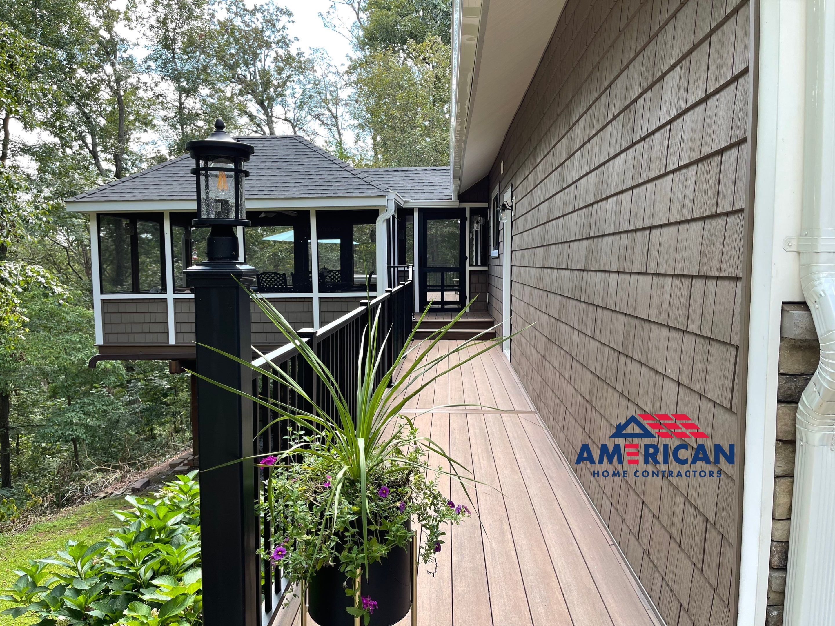 Roof, Siding, Soffit, Trim, and Gutter replacement by American Home Contractors
