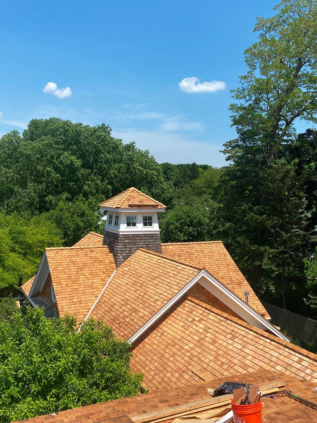 Cedar Roof Installation by Custom Installations