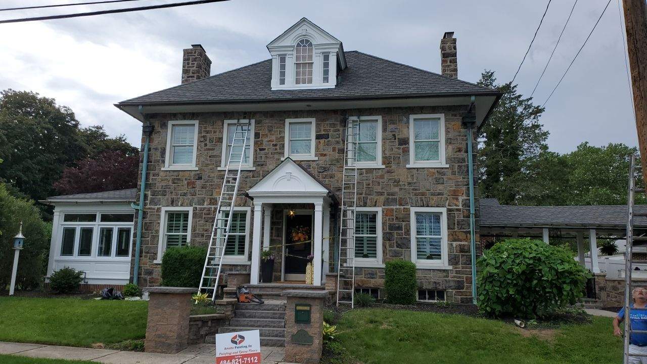 Exterior Painting Using Sherwin Williams Paints by Ryan Amato Painting LLC and Lehigh Valley Epoxy