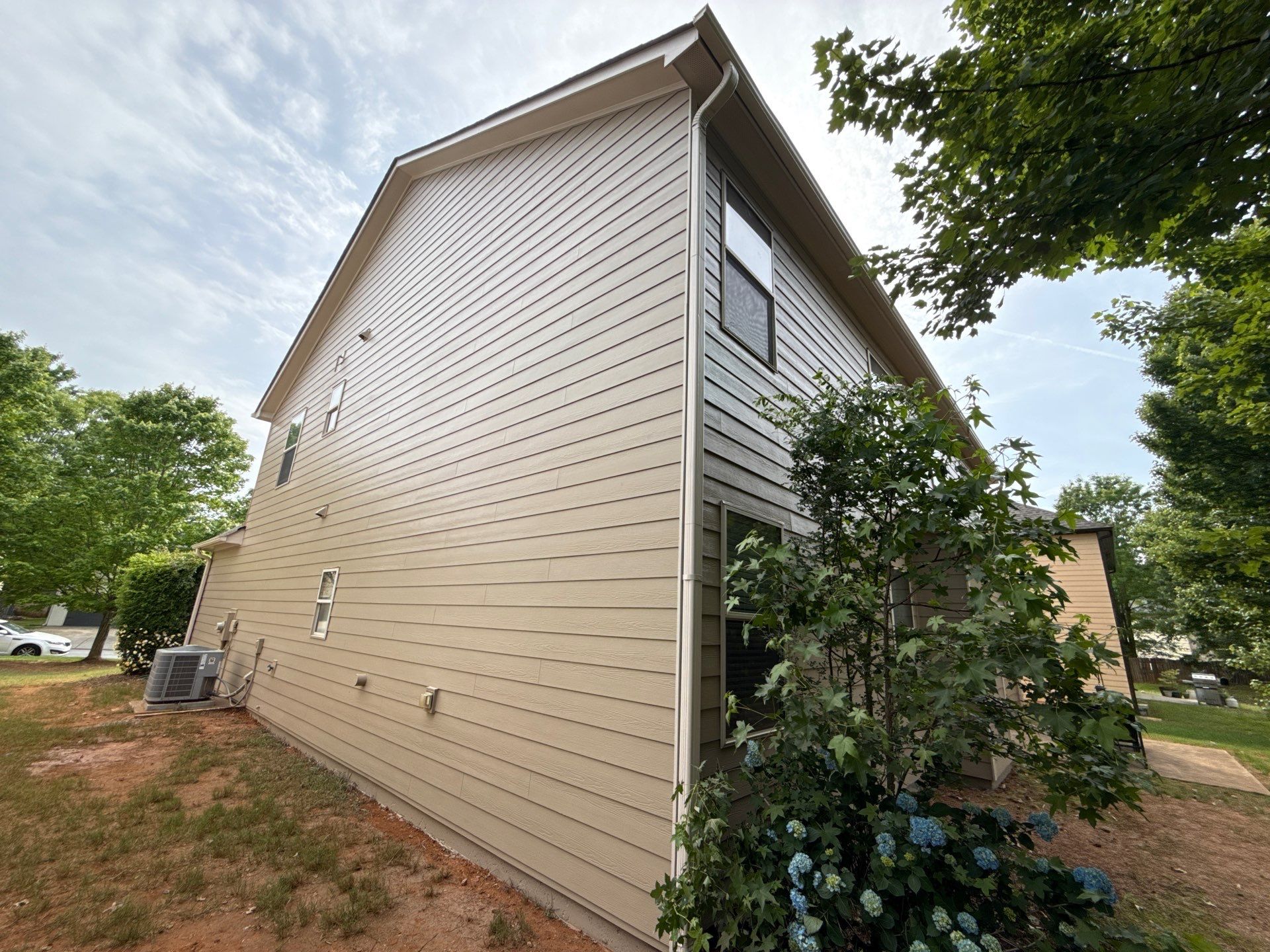 Acworth, GA Partial Siding Replacement using James Hardie Lap Siding by Nelson Exteriors 