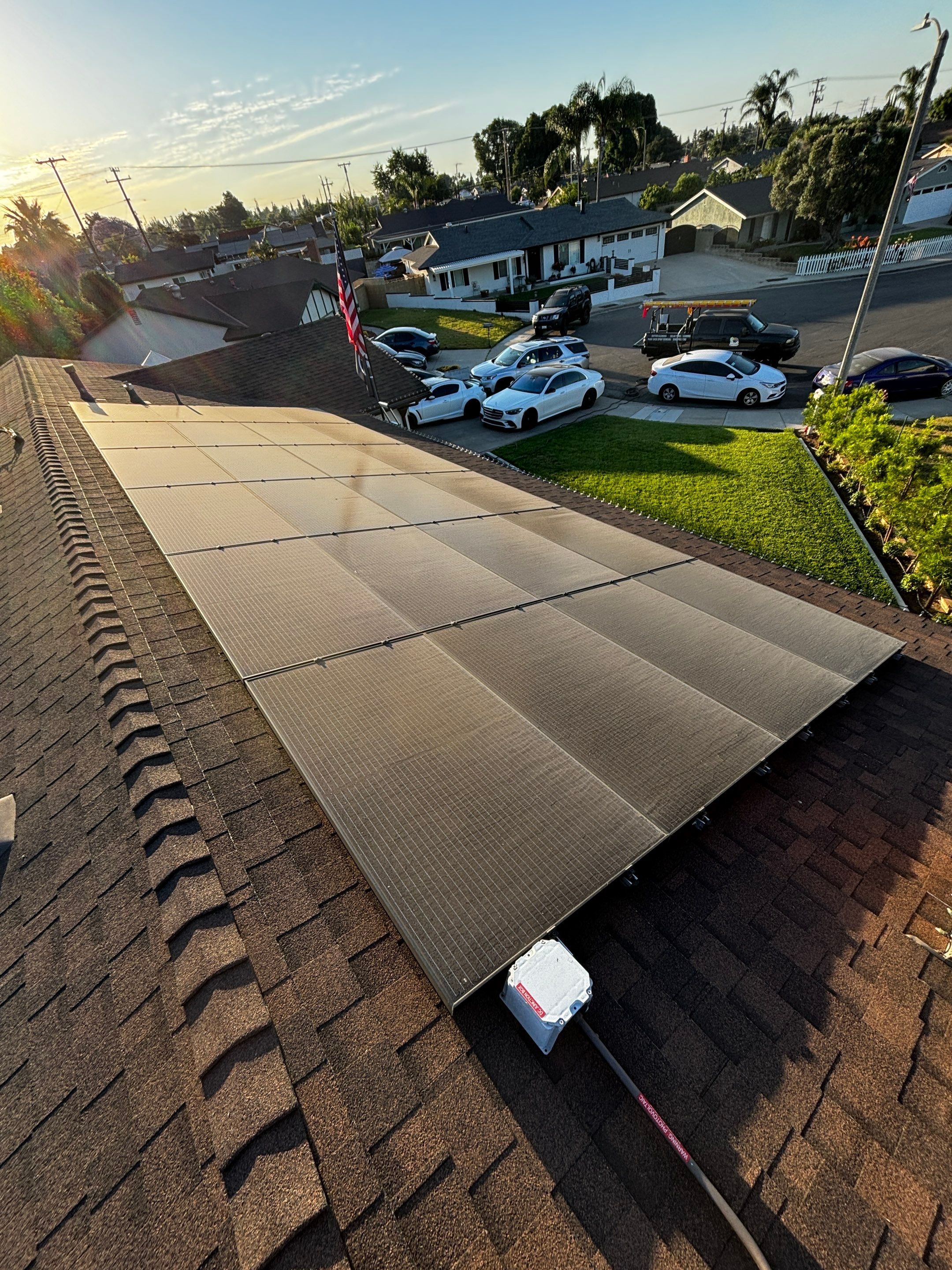 Residential Solar Panel Cleaning in Chino California by Palm Coast Solar Cleaning