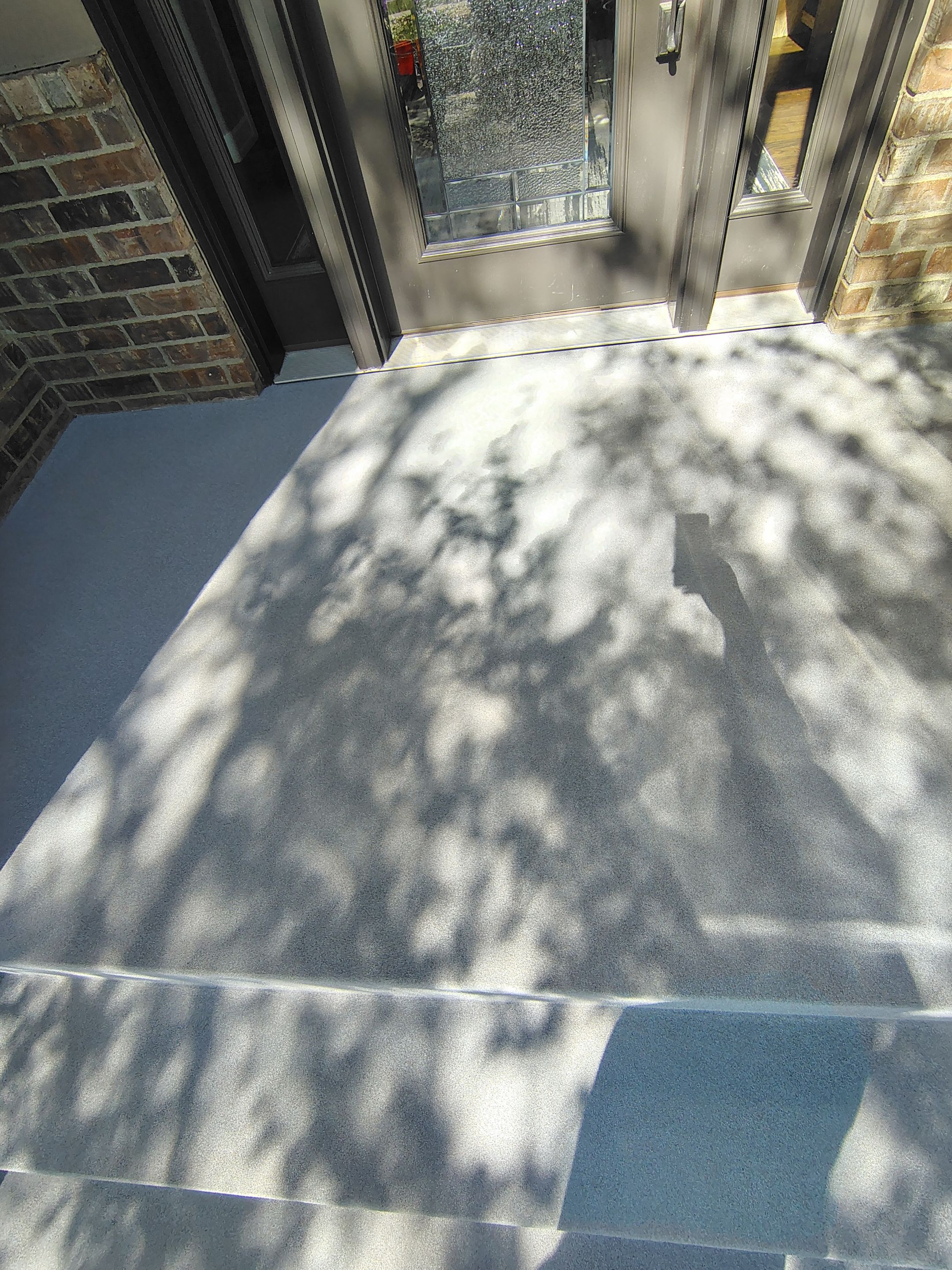 Front Porch Concrete Coating and Restoration in Harrisburg by Select Painting, Coatings & Garage Cabinets
