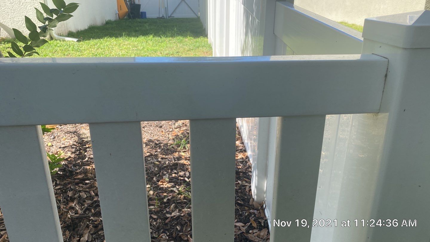 Bradenton, FL 6 ft. Tall White Vinyl Privacy Fence Installation and 4 ft. Spaced Picket Vinyl  by Asap fence and gates, LLC