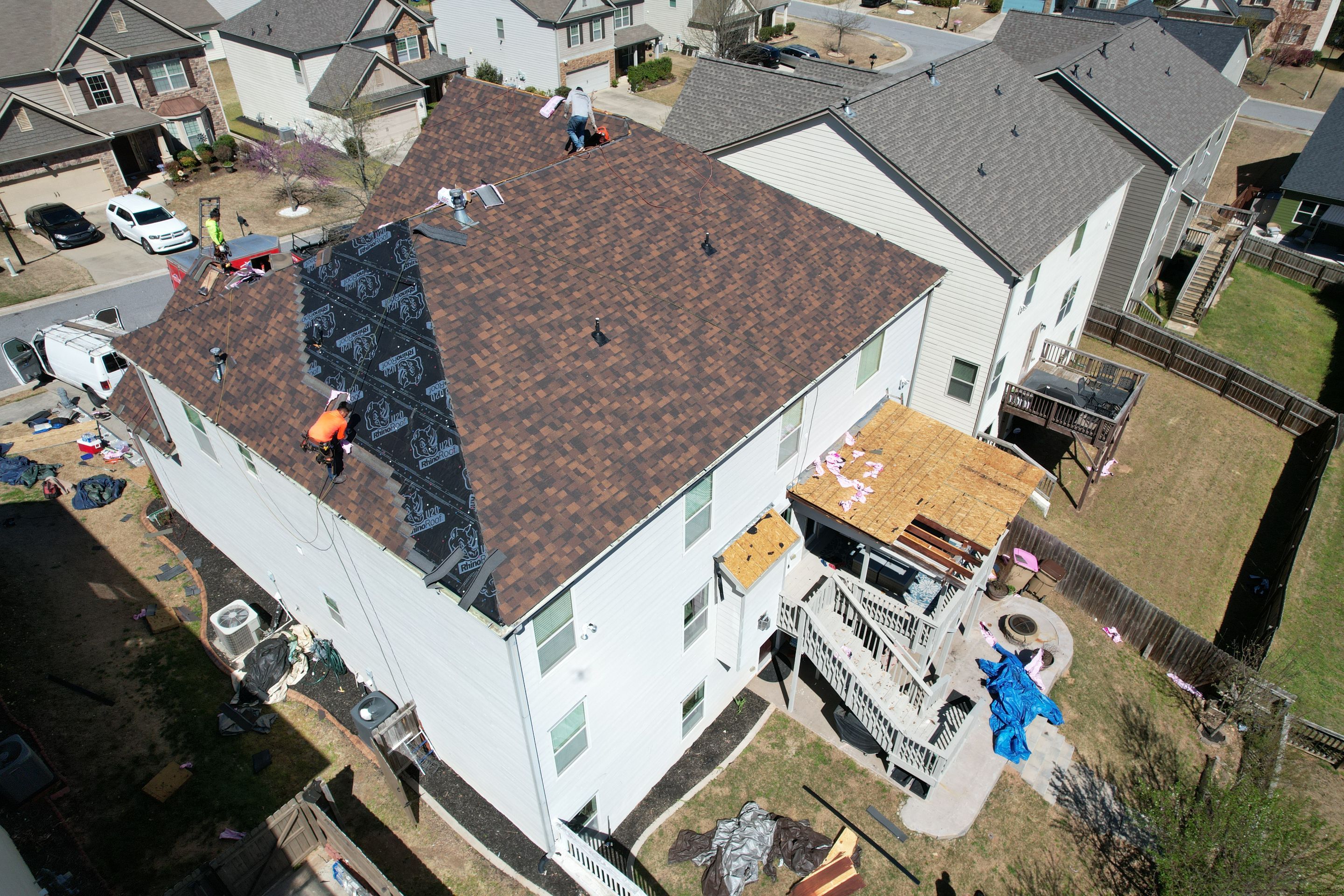 Residential Roofing Installation using Owens Corning by Inspector Roofing and Restoration
