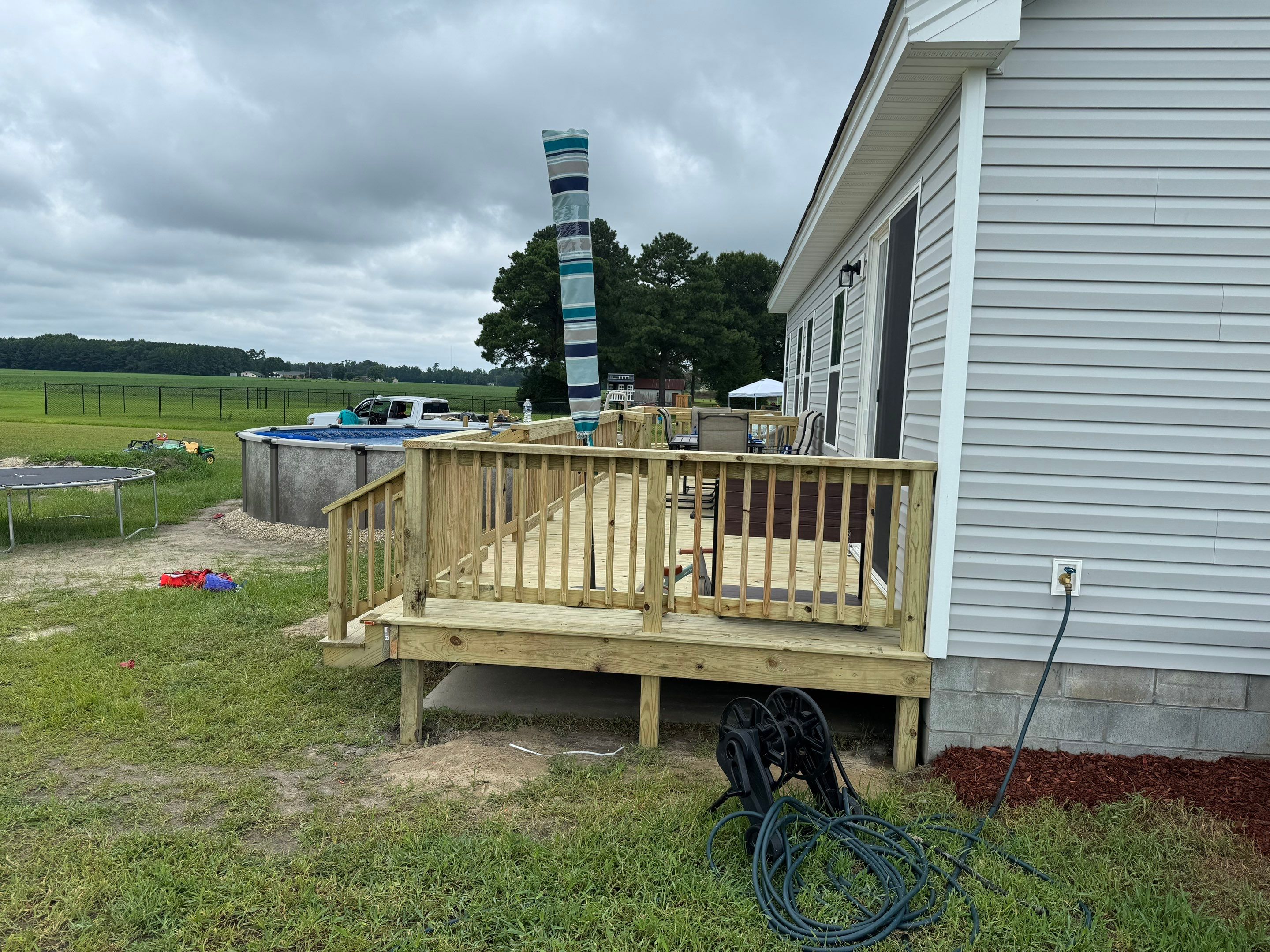 From Ordinary to Outdoor Oasis. by Tidewater Fence