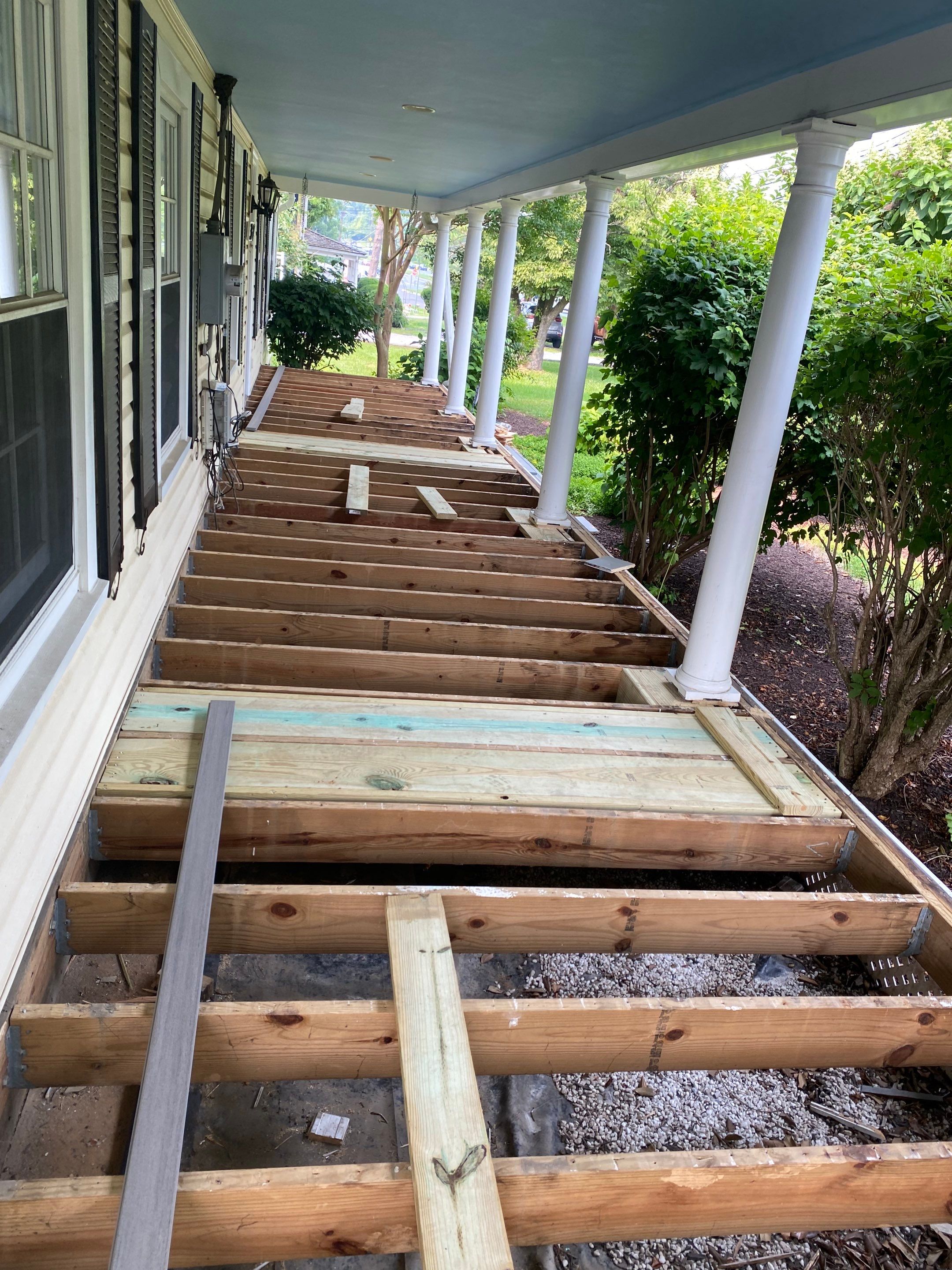 Front Porch Transformation using Timbertech Decking by The Smet Companies, LLC