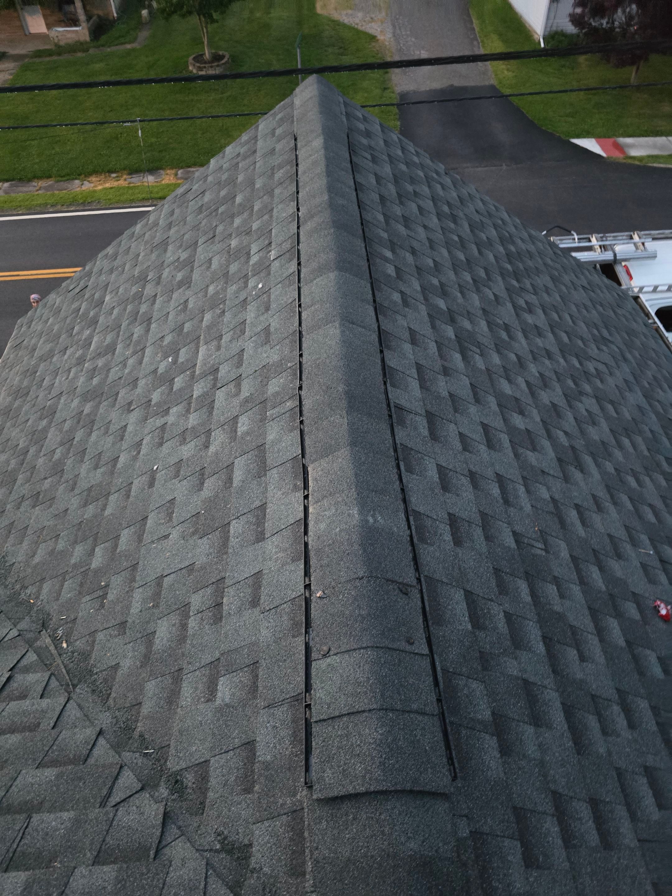 Residential Roofing Installation using GAF Timberline HDZ Williamsburg Slate by Rainstoppers Roofing