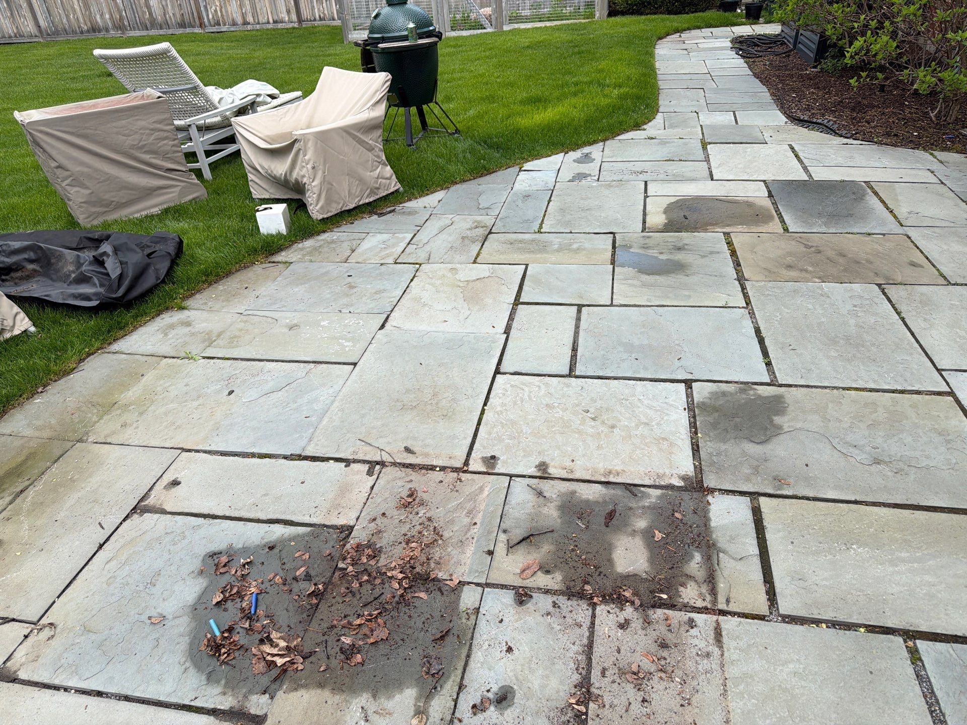 Exterior Stone and Concrete Surface Cleaning by Northern Power Washing LLC.