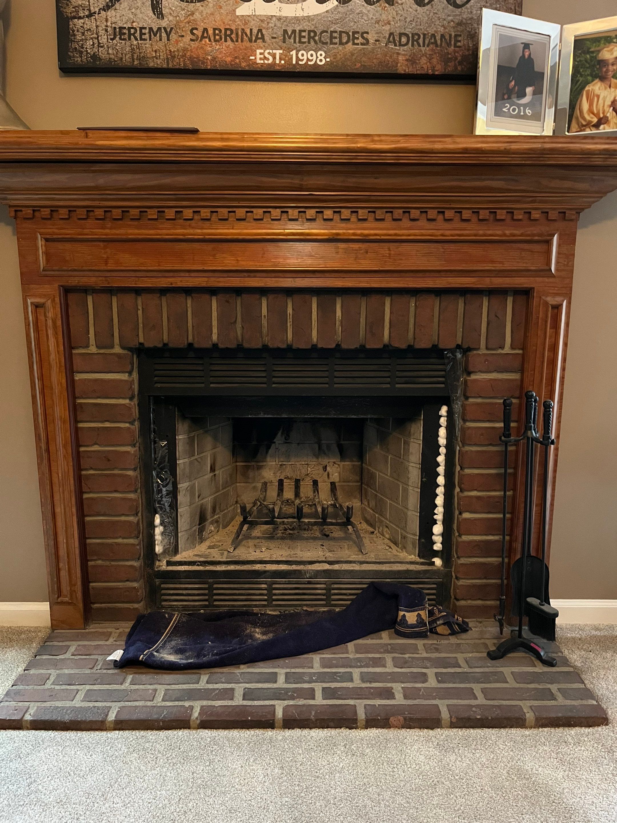 Wood Burning Prefab Fireplace Replacement - Virginia Beach, VA by Premier Chimney and Roofing