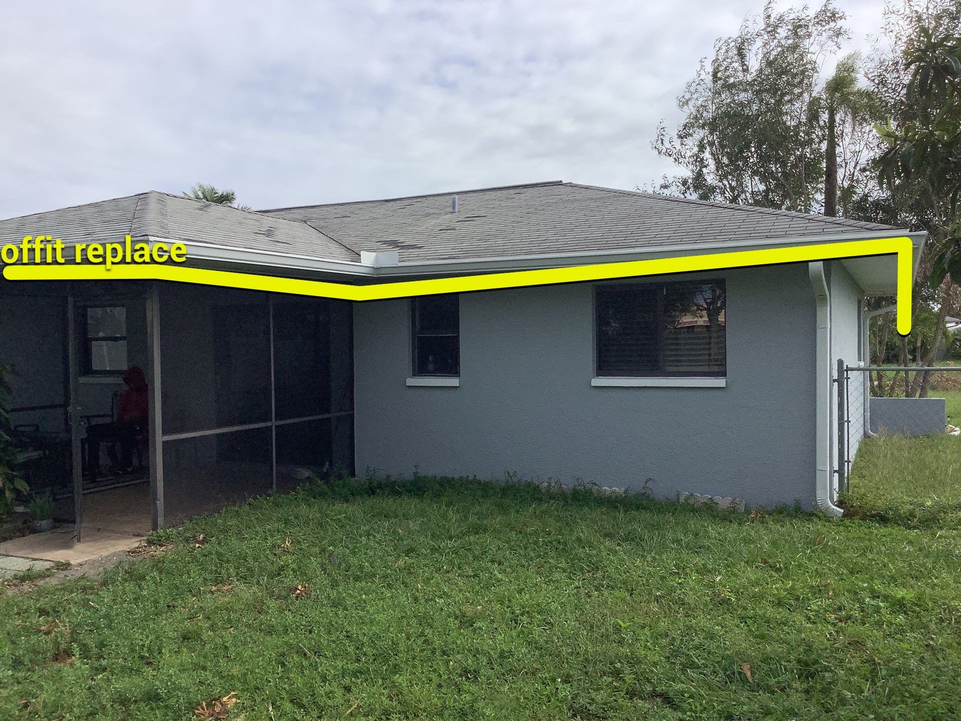 New Gutter System with Splash Guards in Cape Coral FL by Gutter Professors
