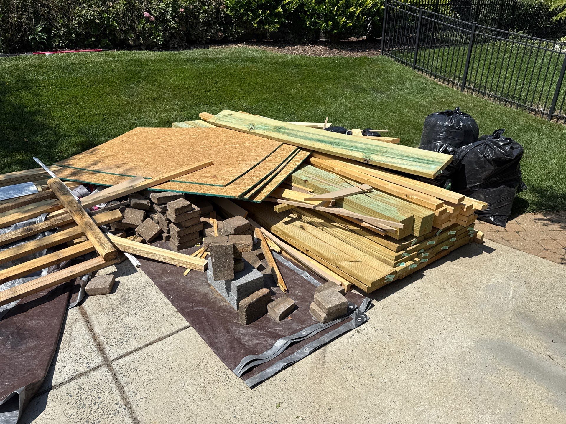 Project in Matthews by Badger Hauling