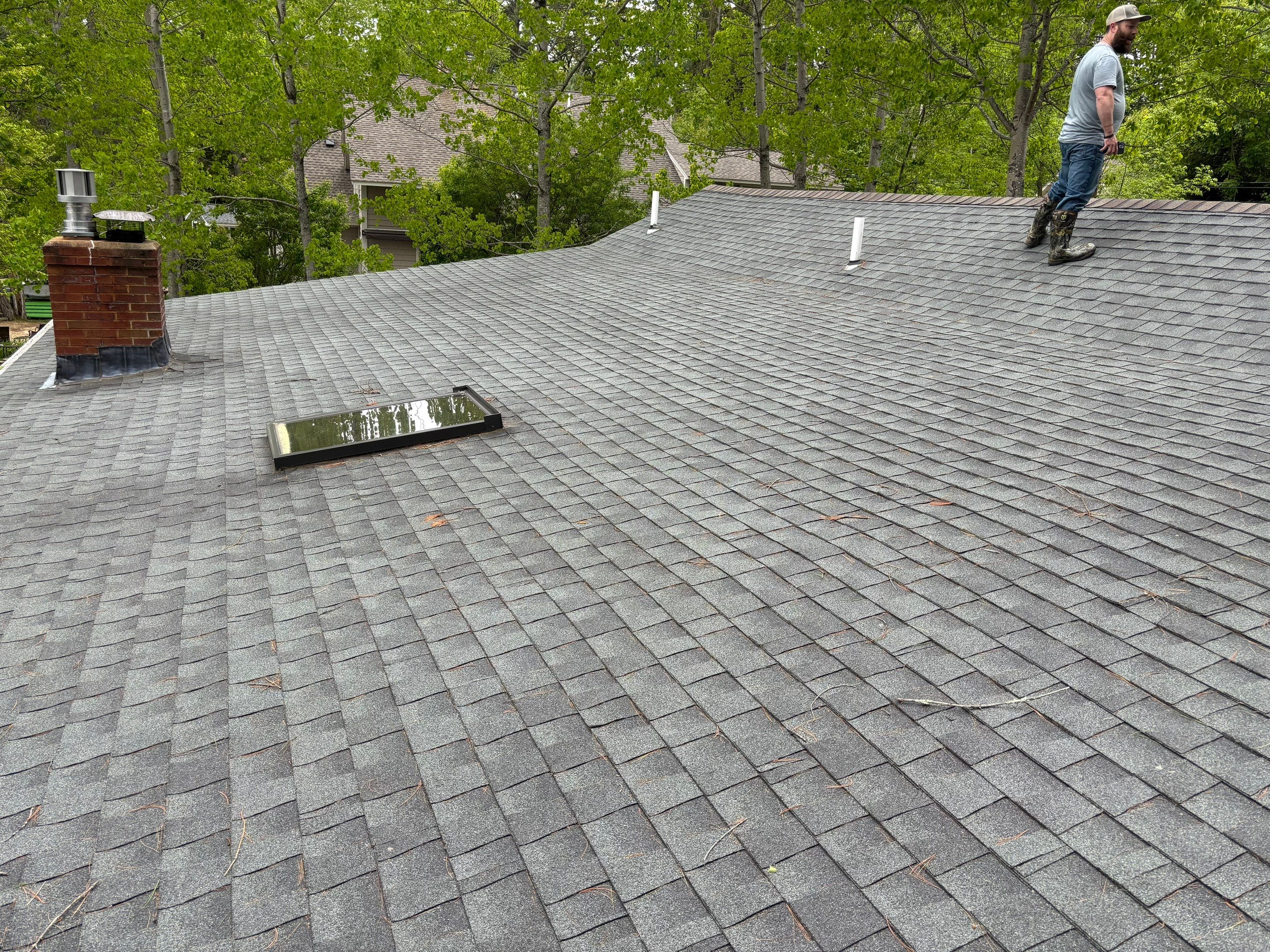 OC Roof Install On The Lake In Deerfield, New Hampshire by Tall pine roofing