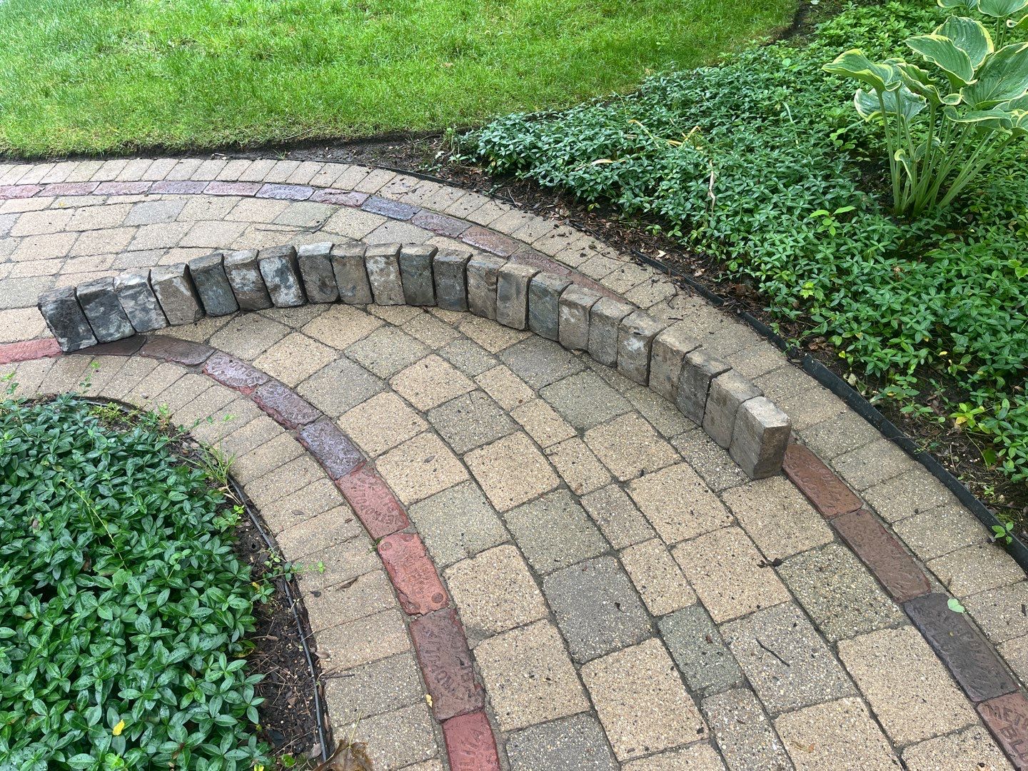 Glencoe, IL brick paver clean sand seal, repair, and reseal by Northern Power Washing LLC.