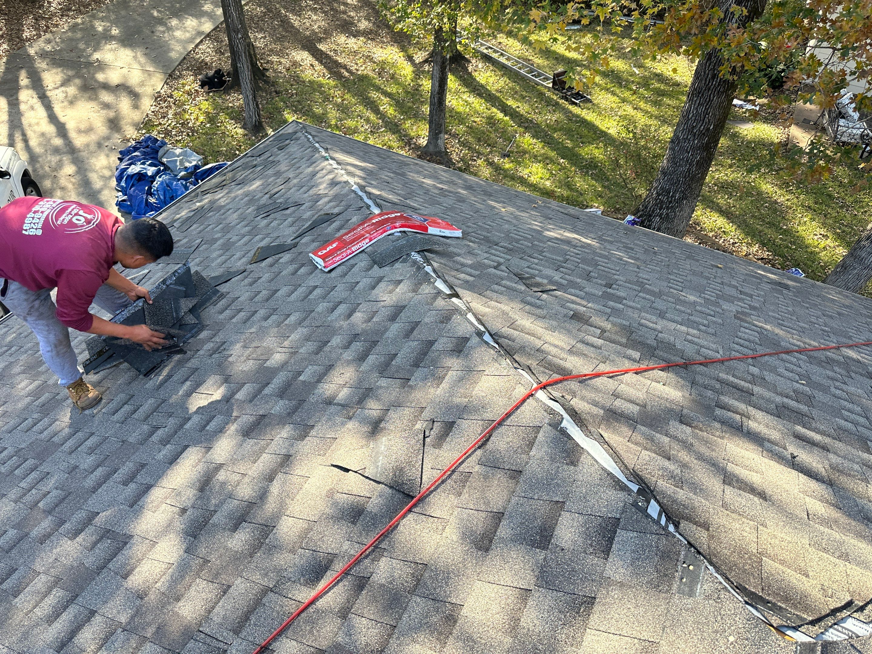 Residential Roofing Installation using GAF Timberline HDZ in Montgomery by Core Four Roofing