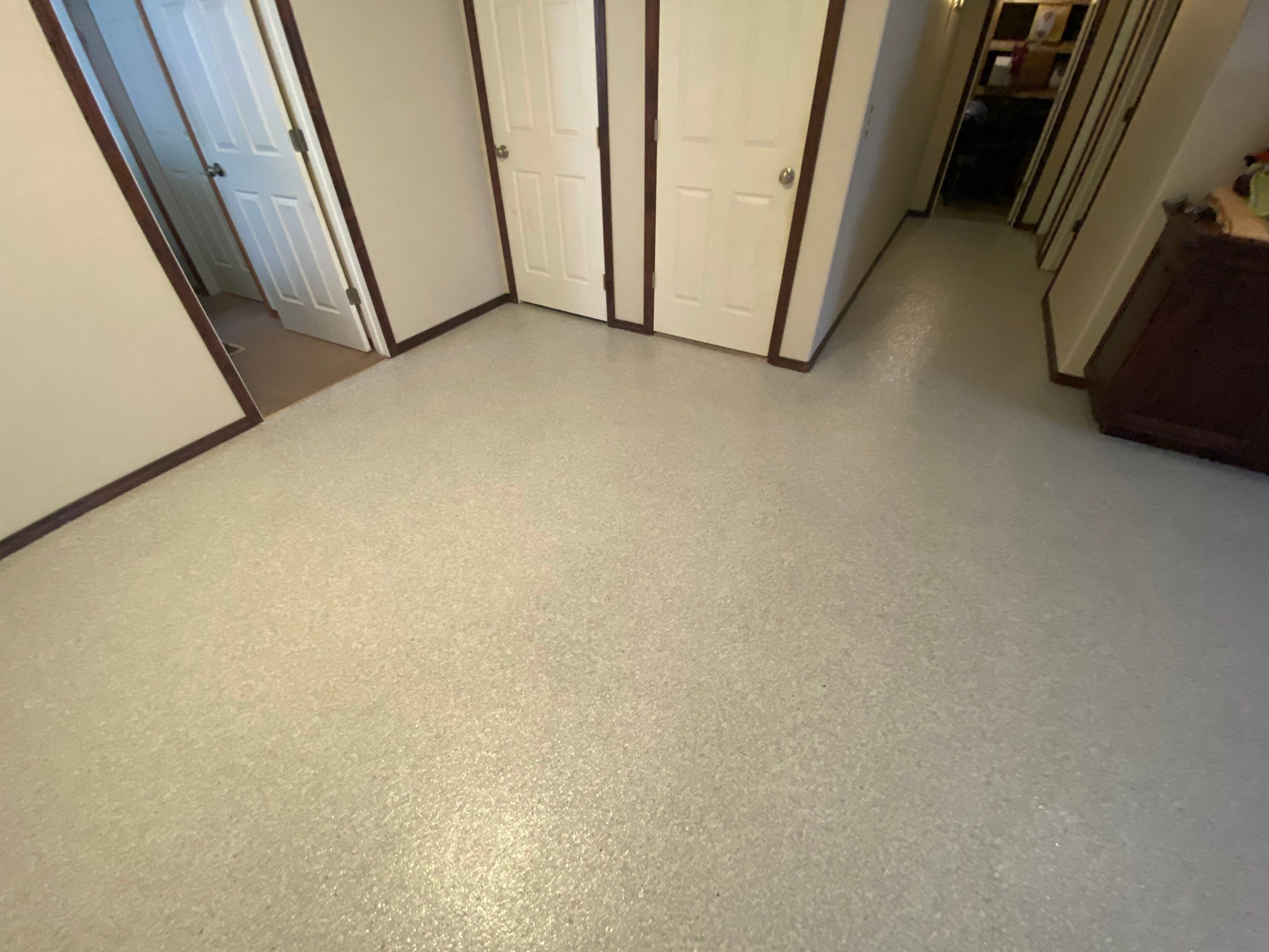 Basement Transformation using Ash Colorway by Croc Coatings, LLC