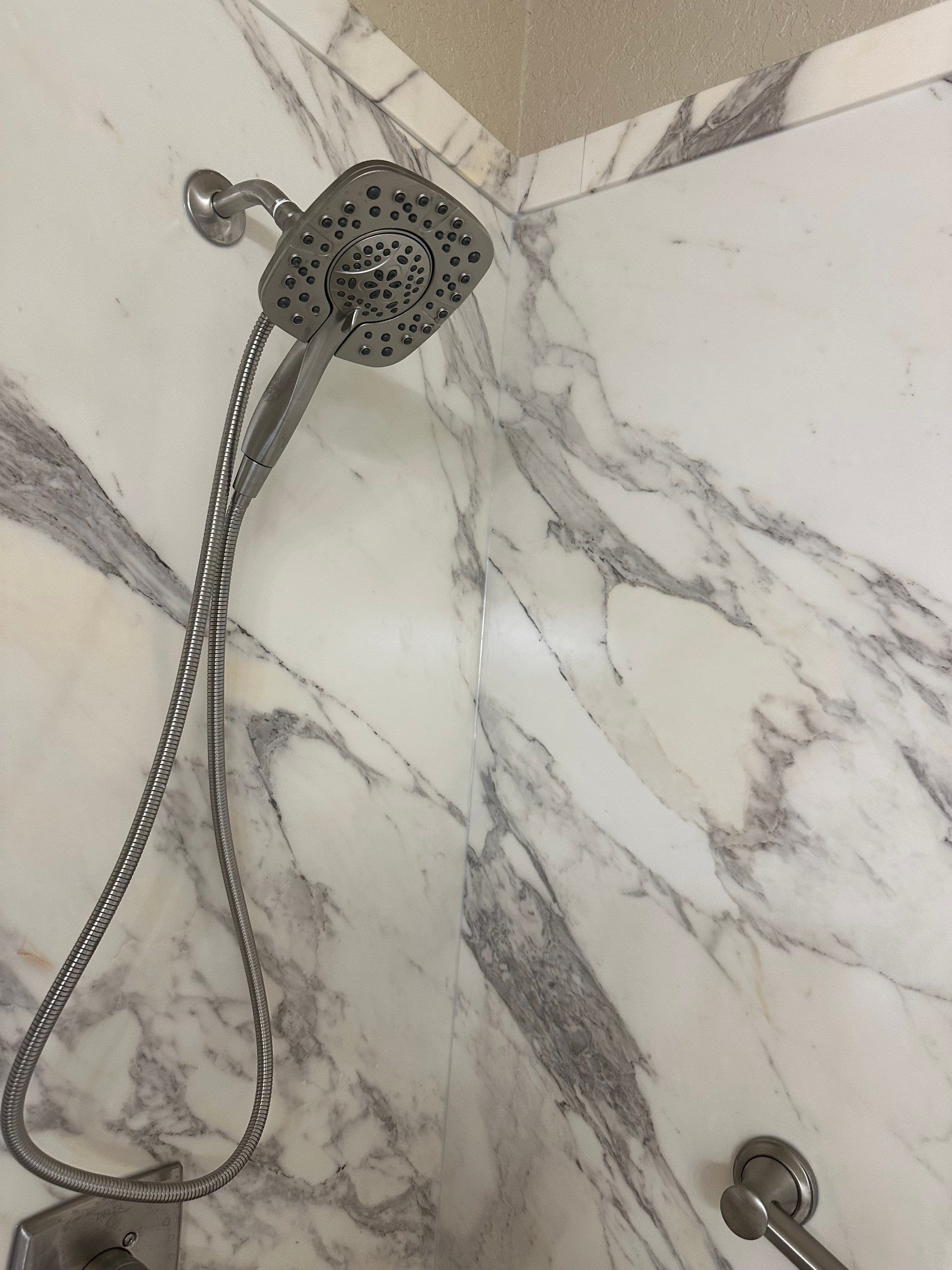 Tub/shower to large walk-in shower in Canyon Lake by Lane Lauritsen - The Hill Country, Texas
