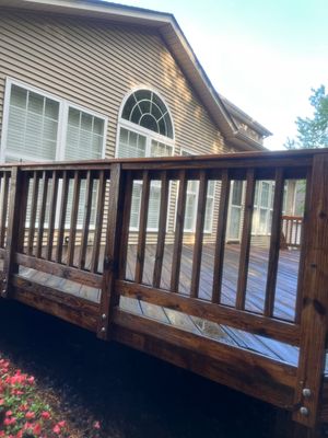 Weathered Deck using Wood Sealant