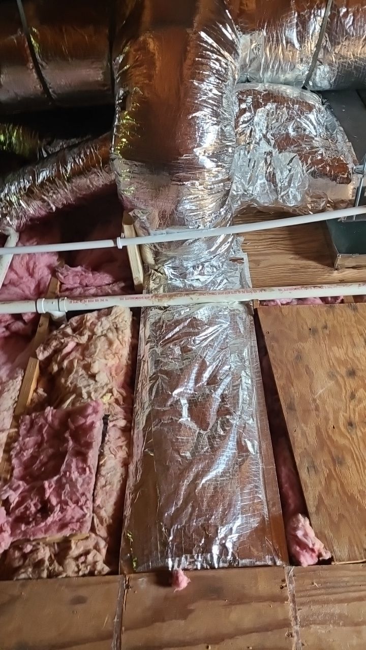 Pead installation for future finished attic by MCP Heating, Cooling And Air Quality, LLC