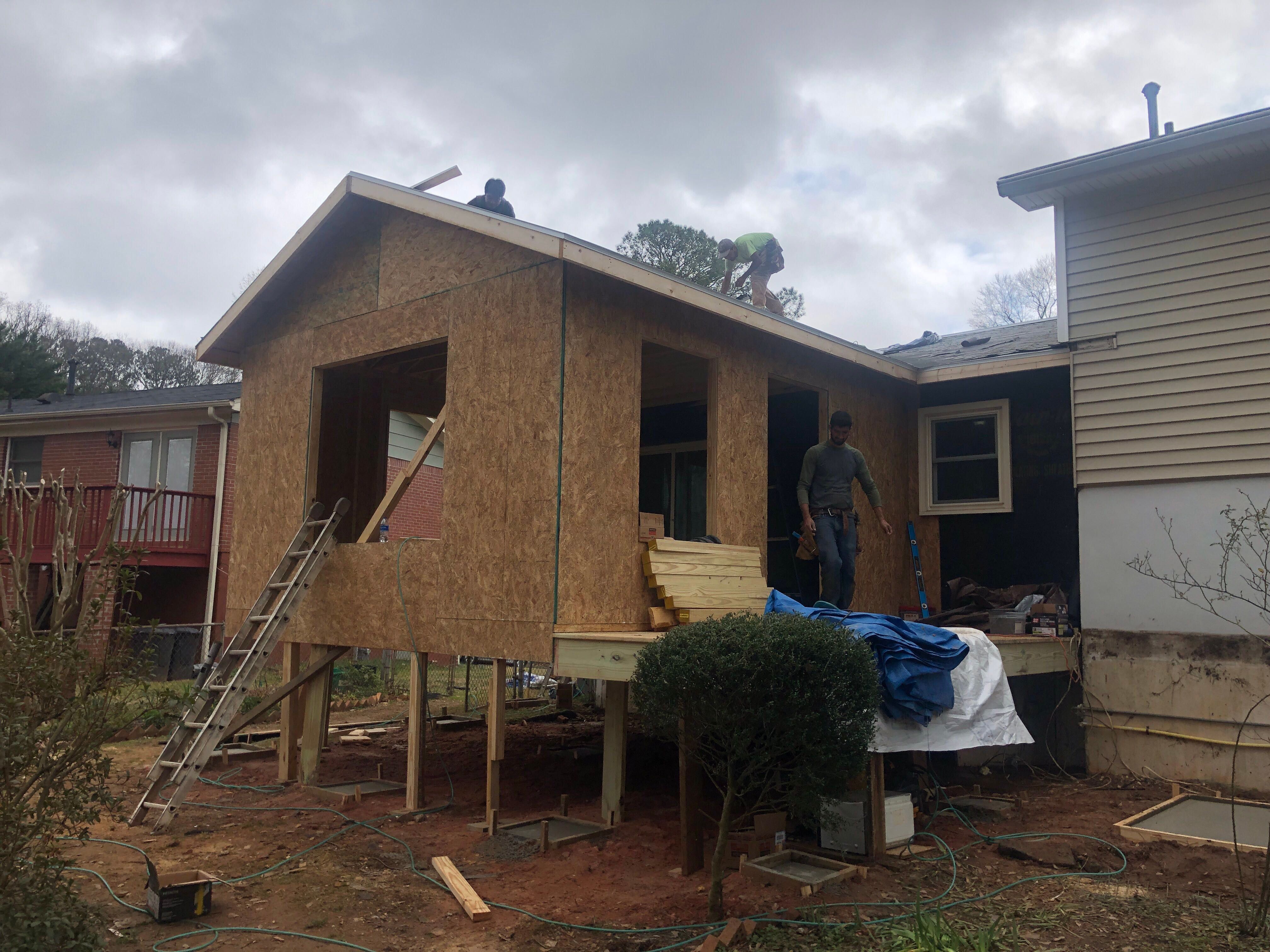 Sunroom Addition and Custom Wood Deck Installation in Marietta by Swift Home Renovations