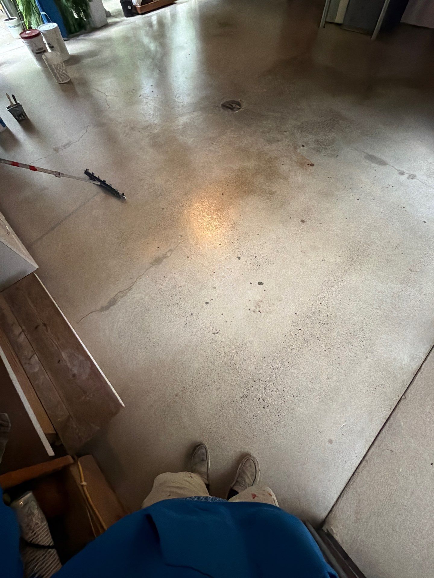 Custom Multi-Colored Epoxy Flake Garage Floor Coating in Montague by Gordon Painting