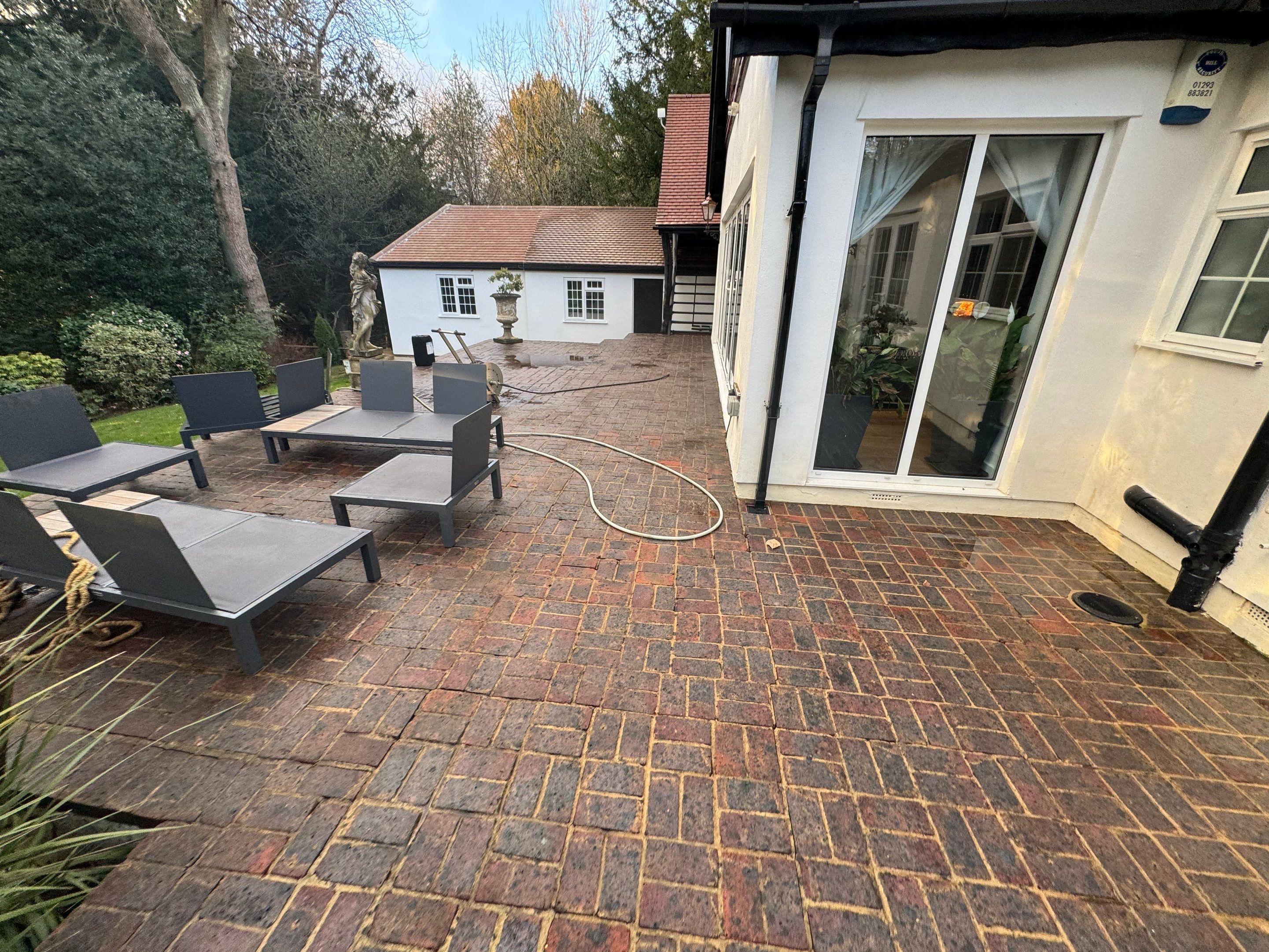 Roof and Patio Cleaning using Honda 15lpm Low Pressure Washing Machine by Ges Exterior Cleaning ltd