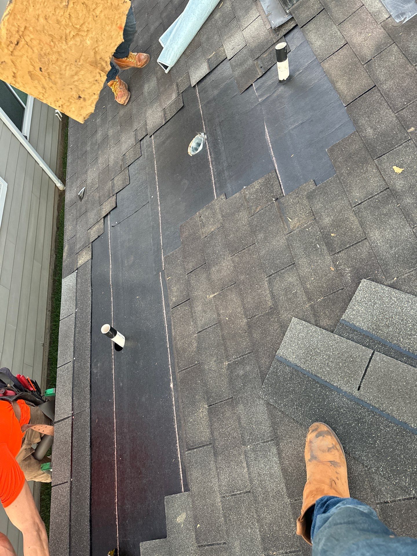 Hail Damage using Owen's Corning Duration (Lifetime) Shingles by Roof Repair Services LLC