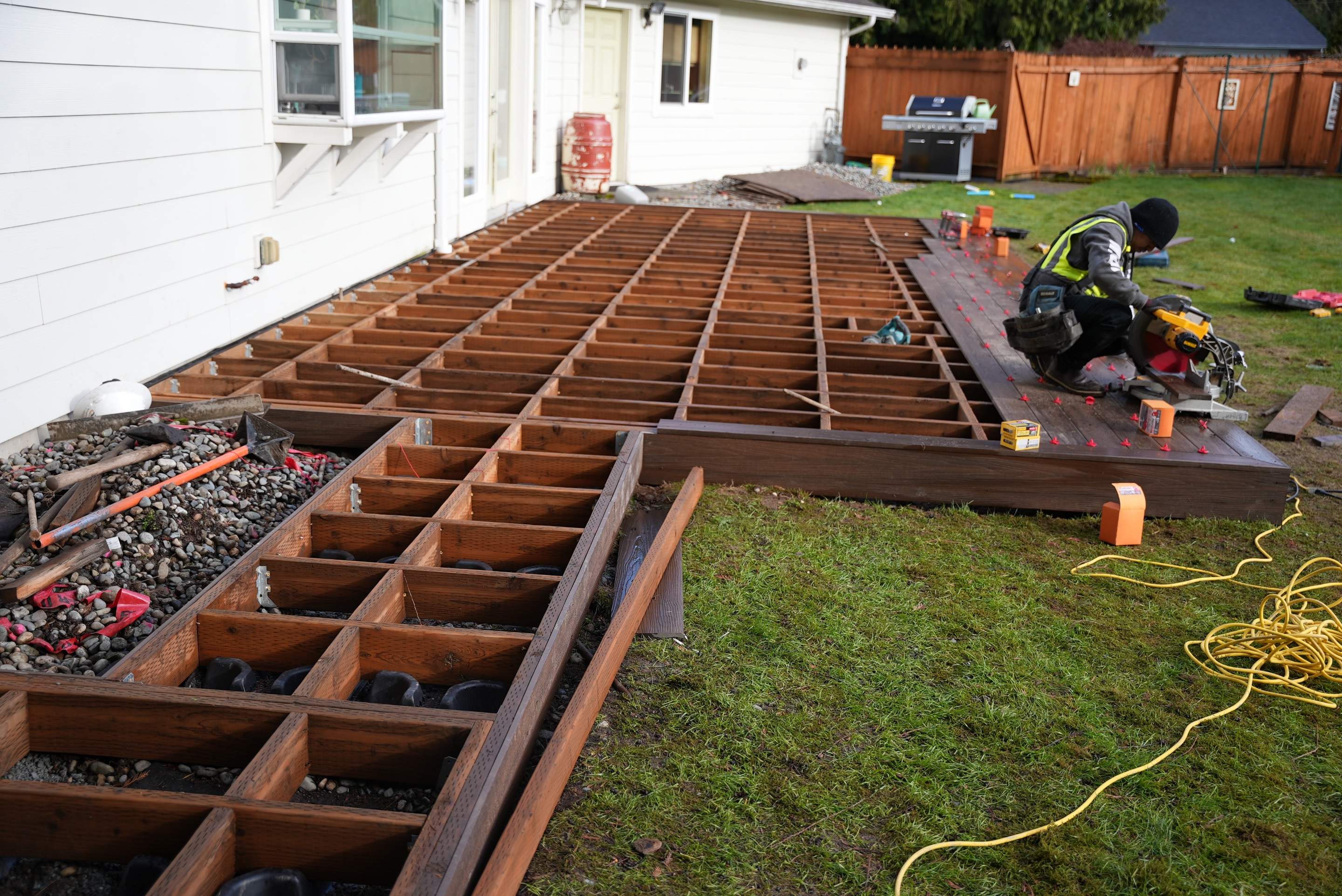 Daniel | Back Deck Installation  by Jireh Asphalt & Concrete Inc 