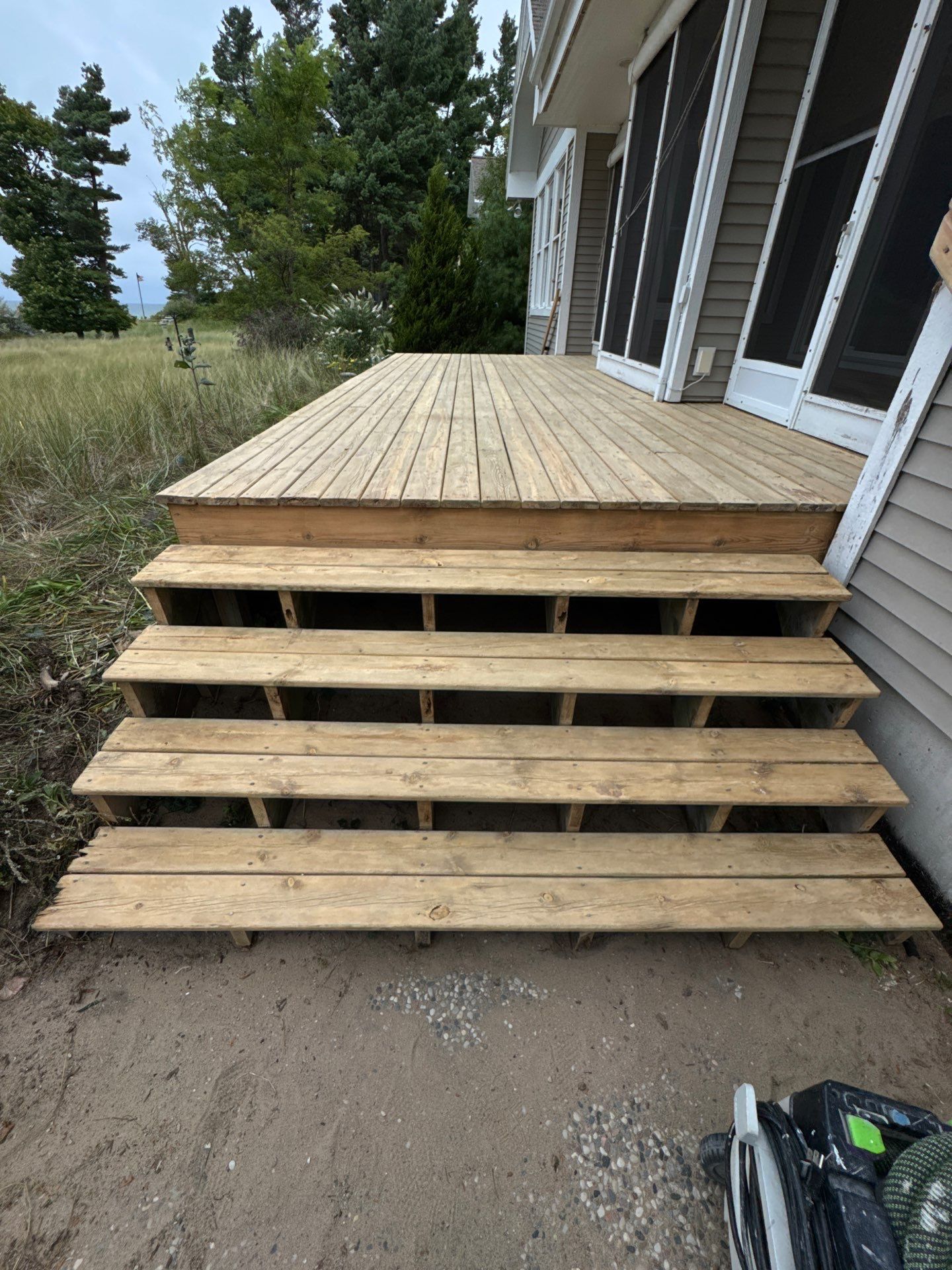 Coastal Deck Pressure Washing and Protective Staining in Whitehall by Gordon Painting