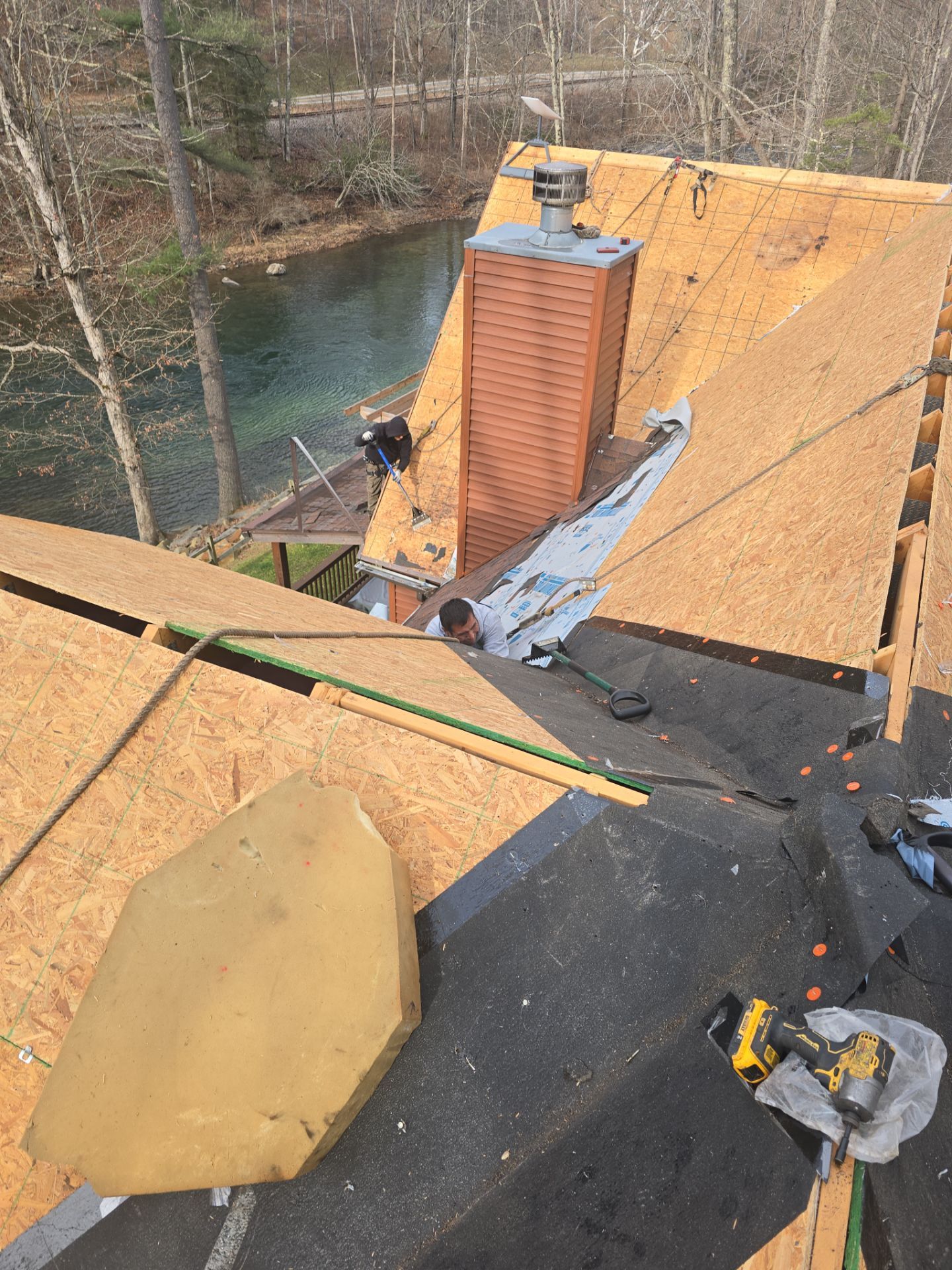 Residential Roofing Installation using Standing Seam Metal - 4766 by Rainstoppers Roofing