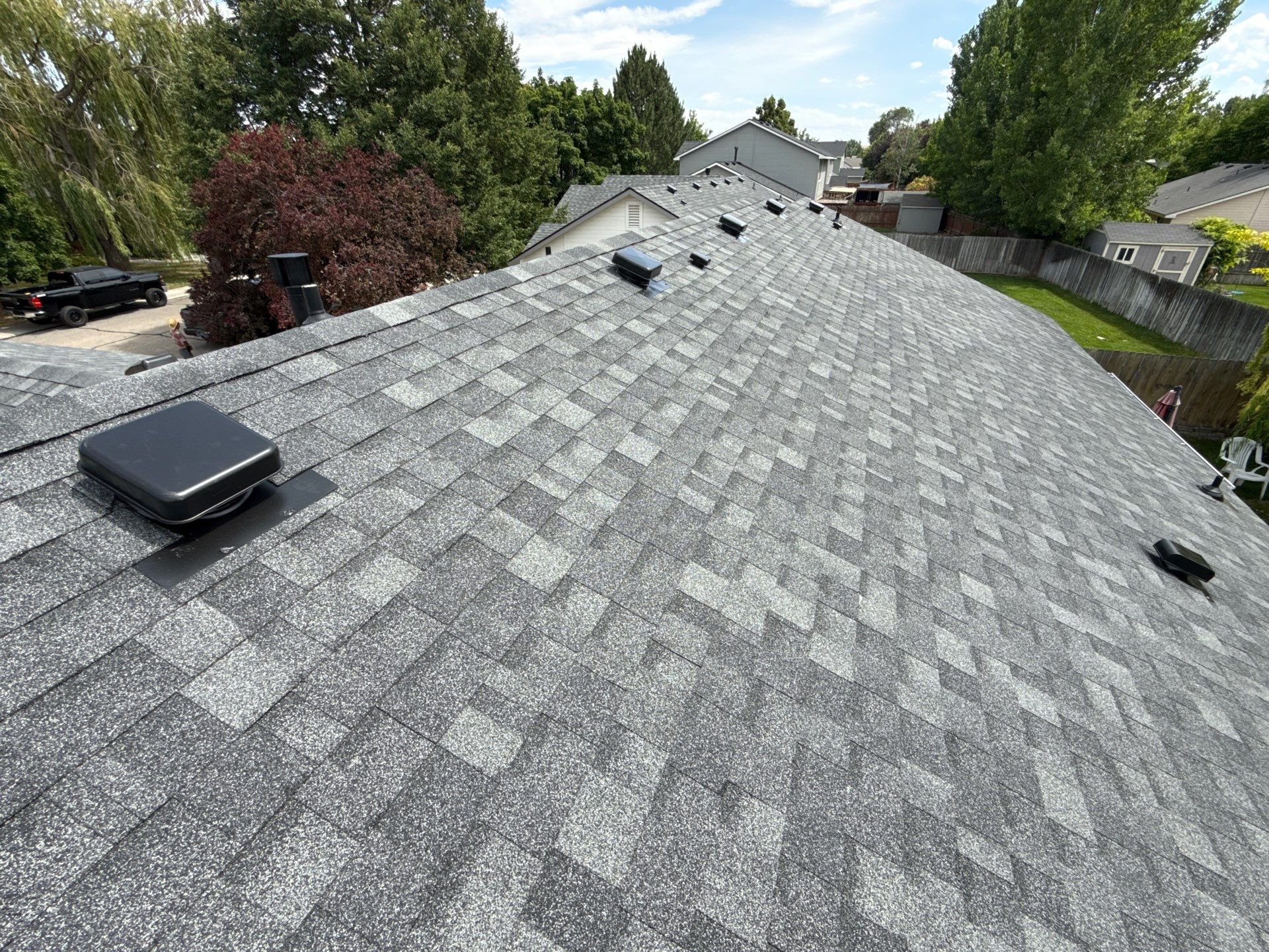 Kuna Residential Roof Replacement Featuring Gray Architectural Shingles by Olive Roofing