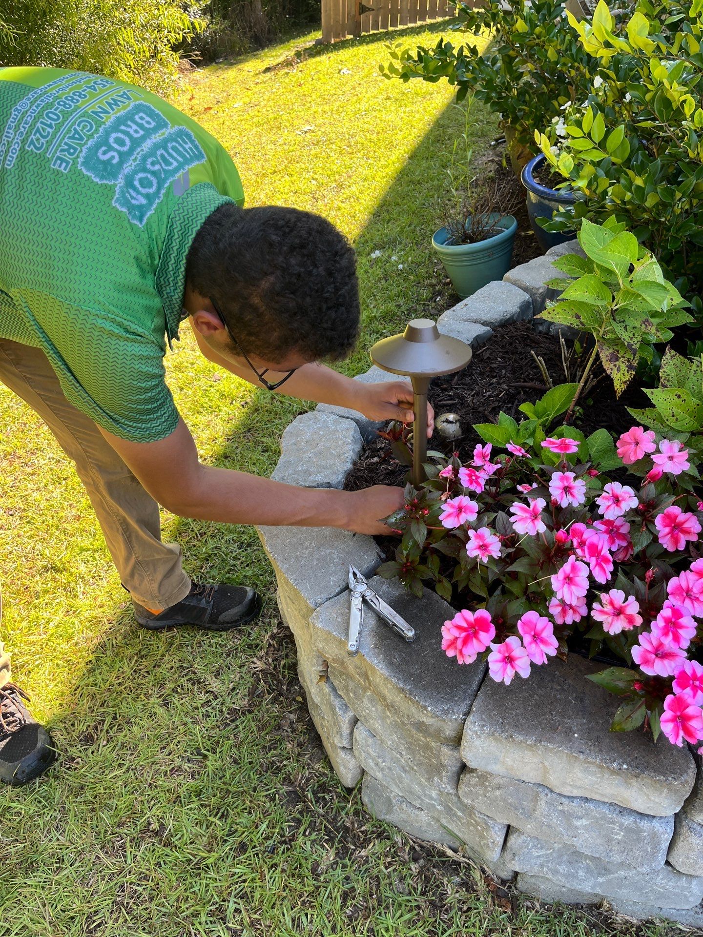 Landscape Lighting Project in Summerville by Hudson Bros Lawn Care LLC