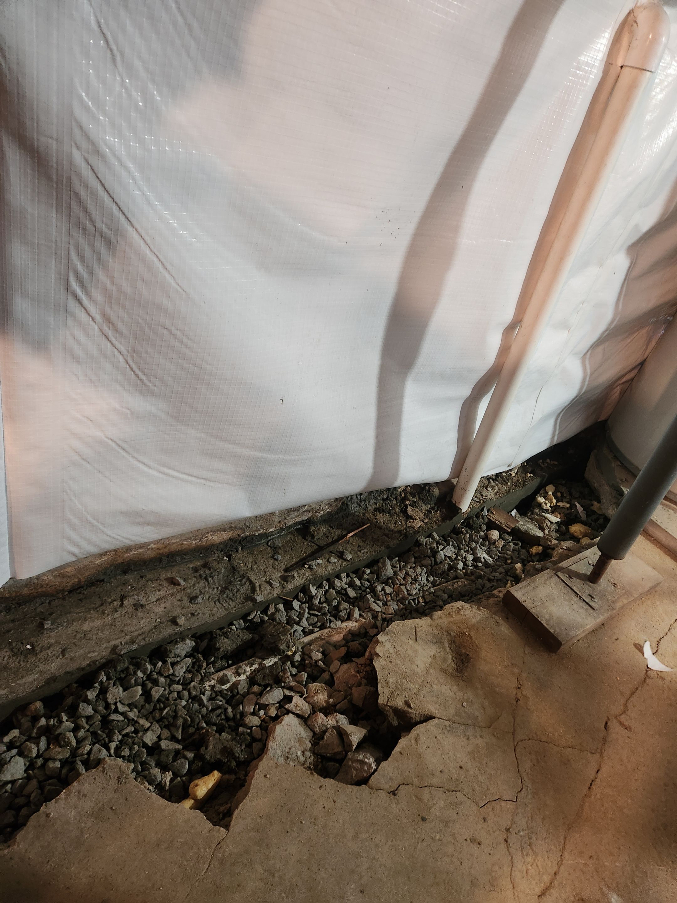 Interior French Drain Mt Tabor, NJ by Pure Service Pro, LLC 