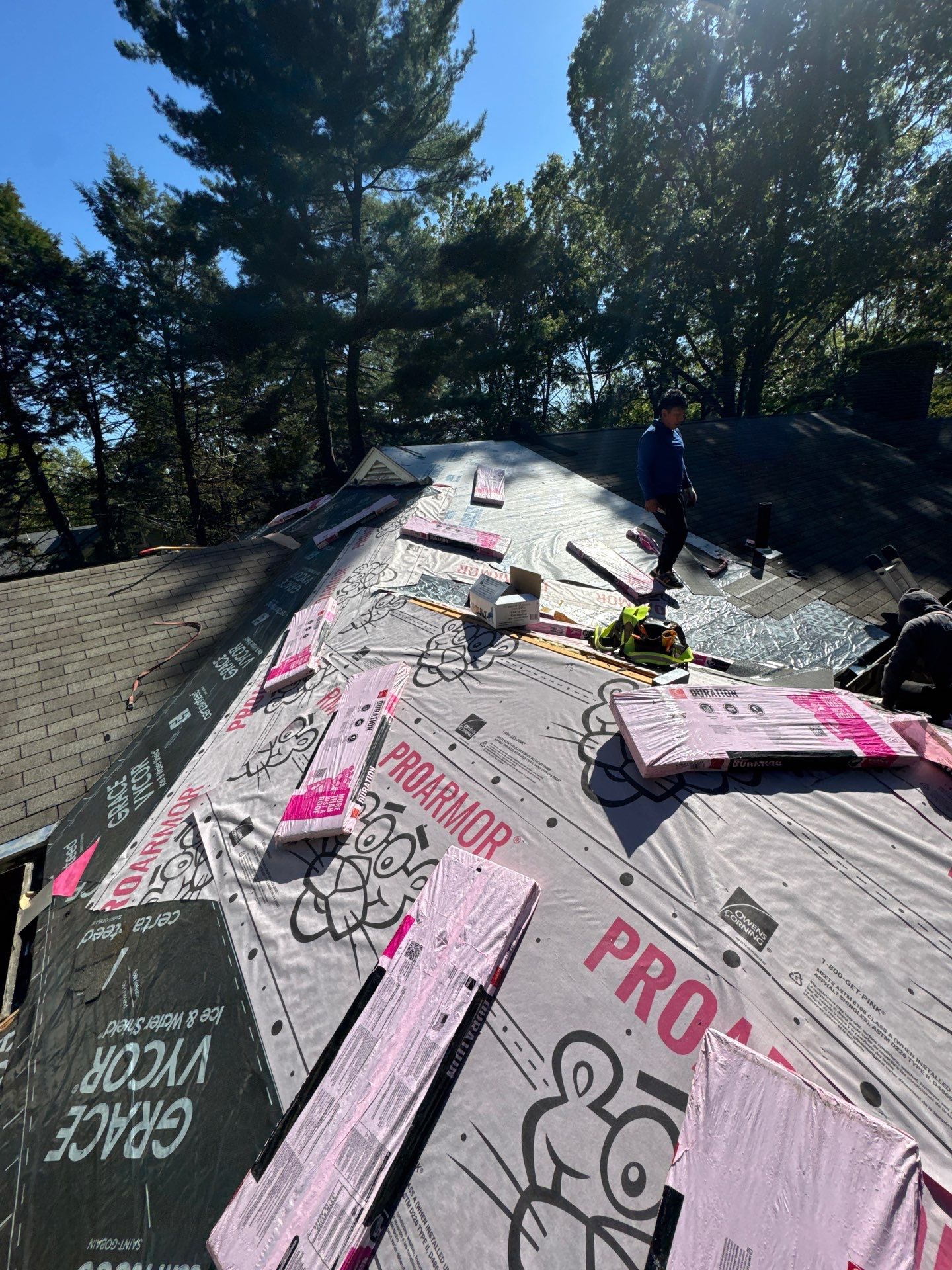 Full Roof Replacement – House & Garage | Belmont, MA by Mighty Dog Roofing of Greater Middlesex County