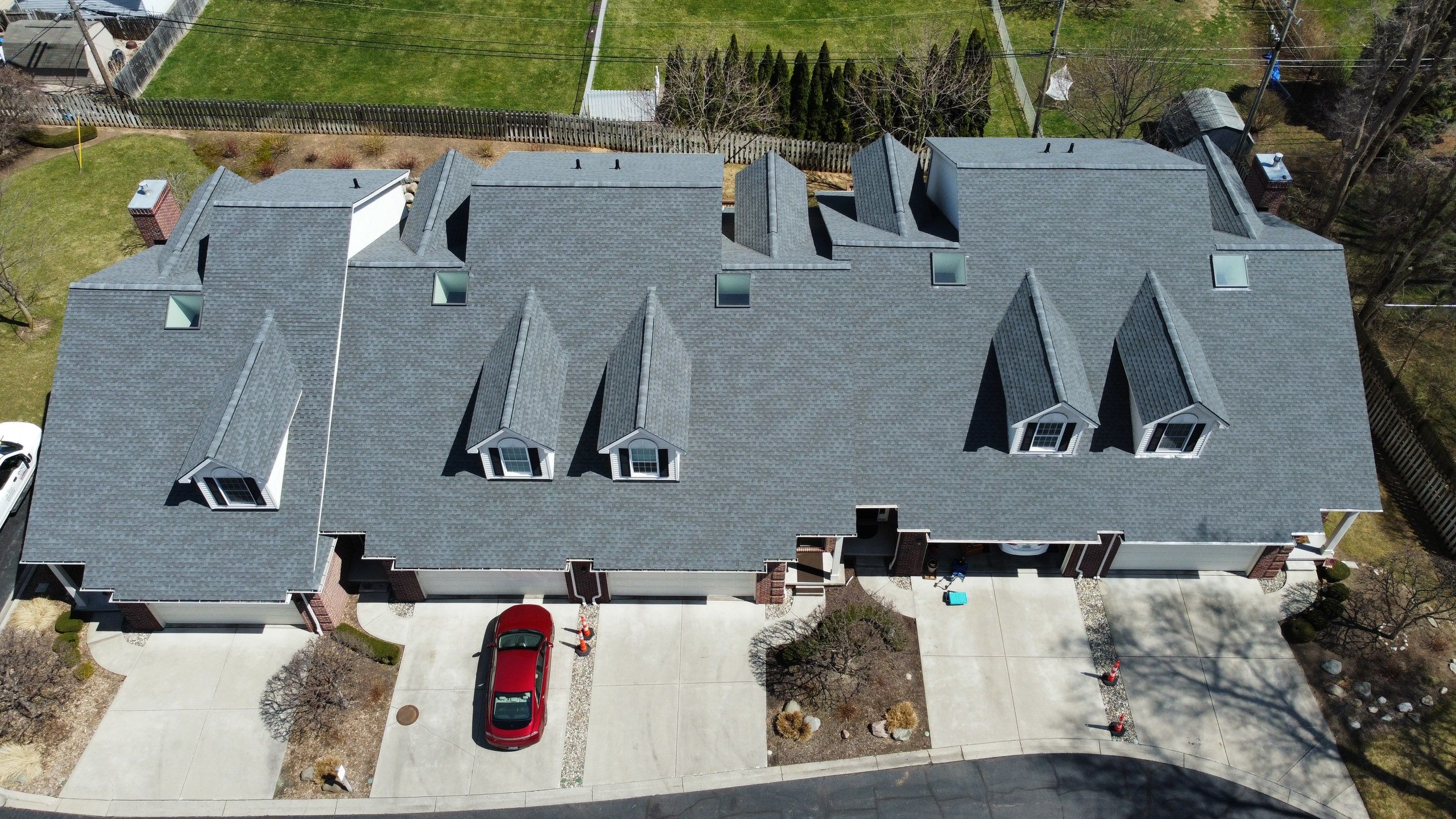 Condo Association Roof Replacement using GAF Shingles by Bloomfield Construction & Restoration