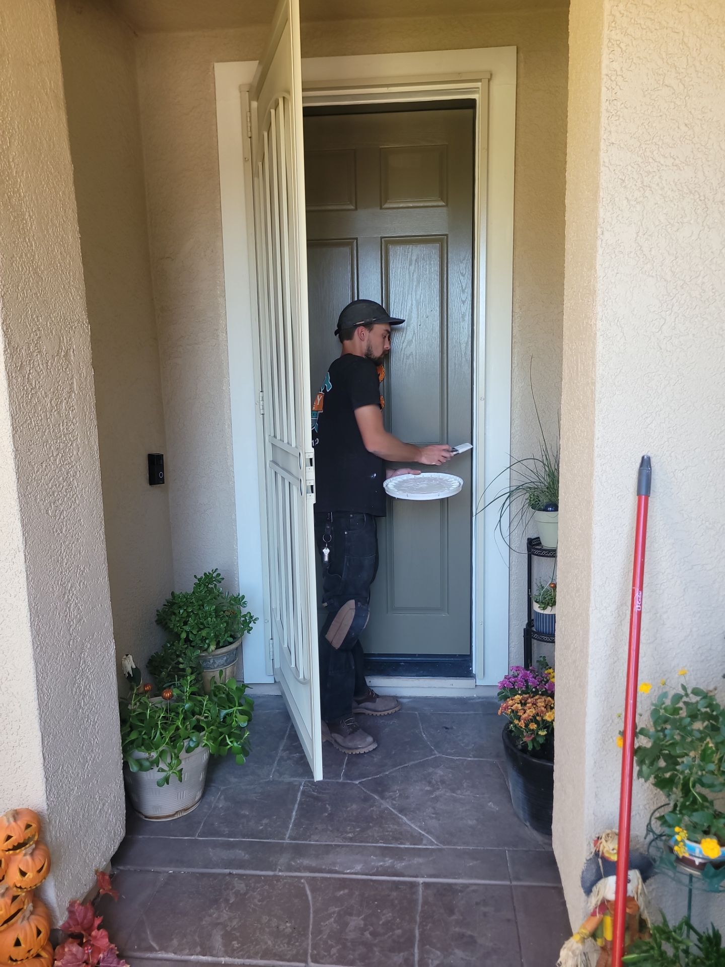 Security Door Installation/ Foam Pop Out by McCray's Handyman, Inc.