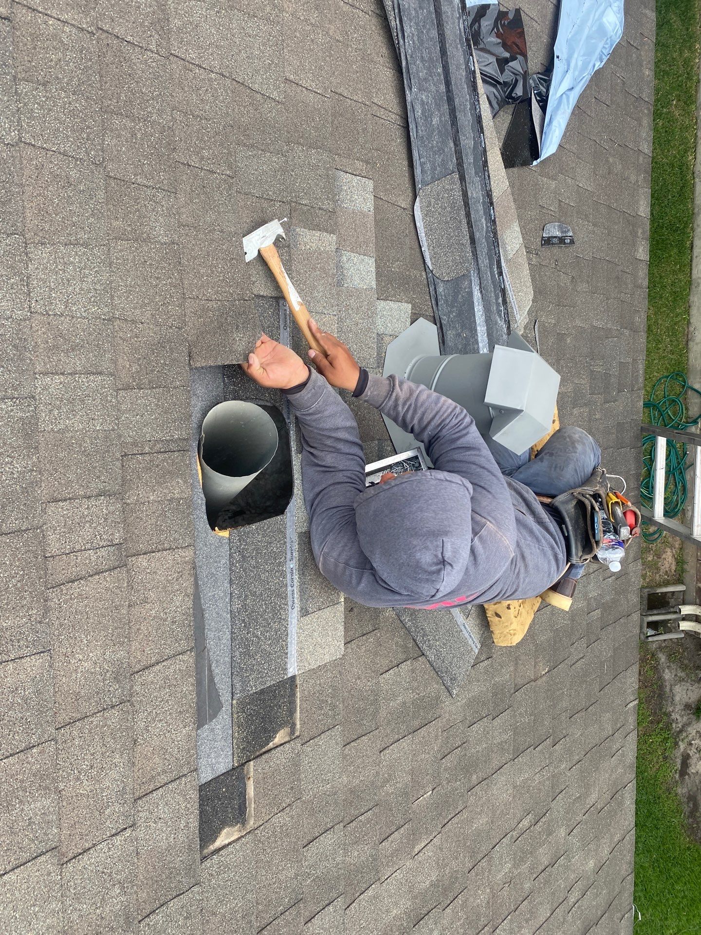 Hail Damage using Owen's Corning Duration (Lifetime) Shingles by Roof Repair Company