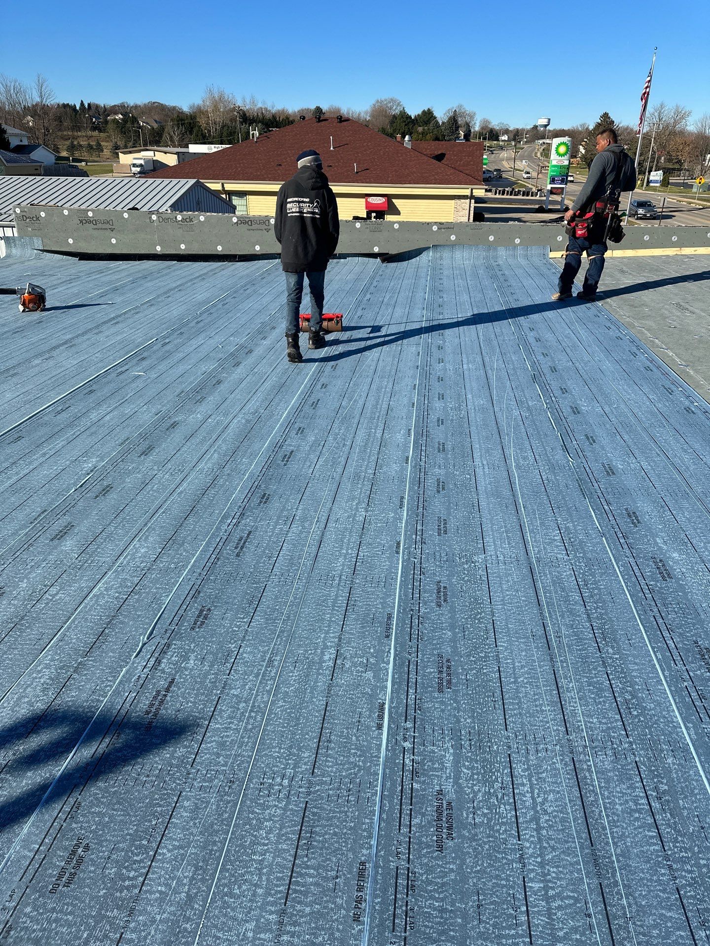 Commercial Roofing using Certainteed Flintastic Self Adhered by Stendahl Services