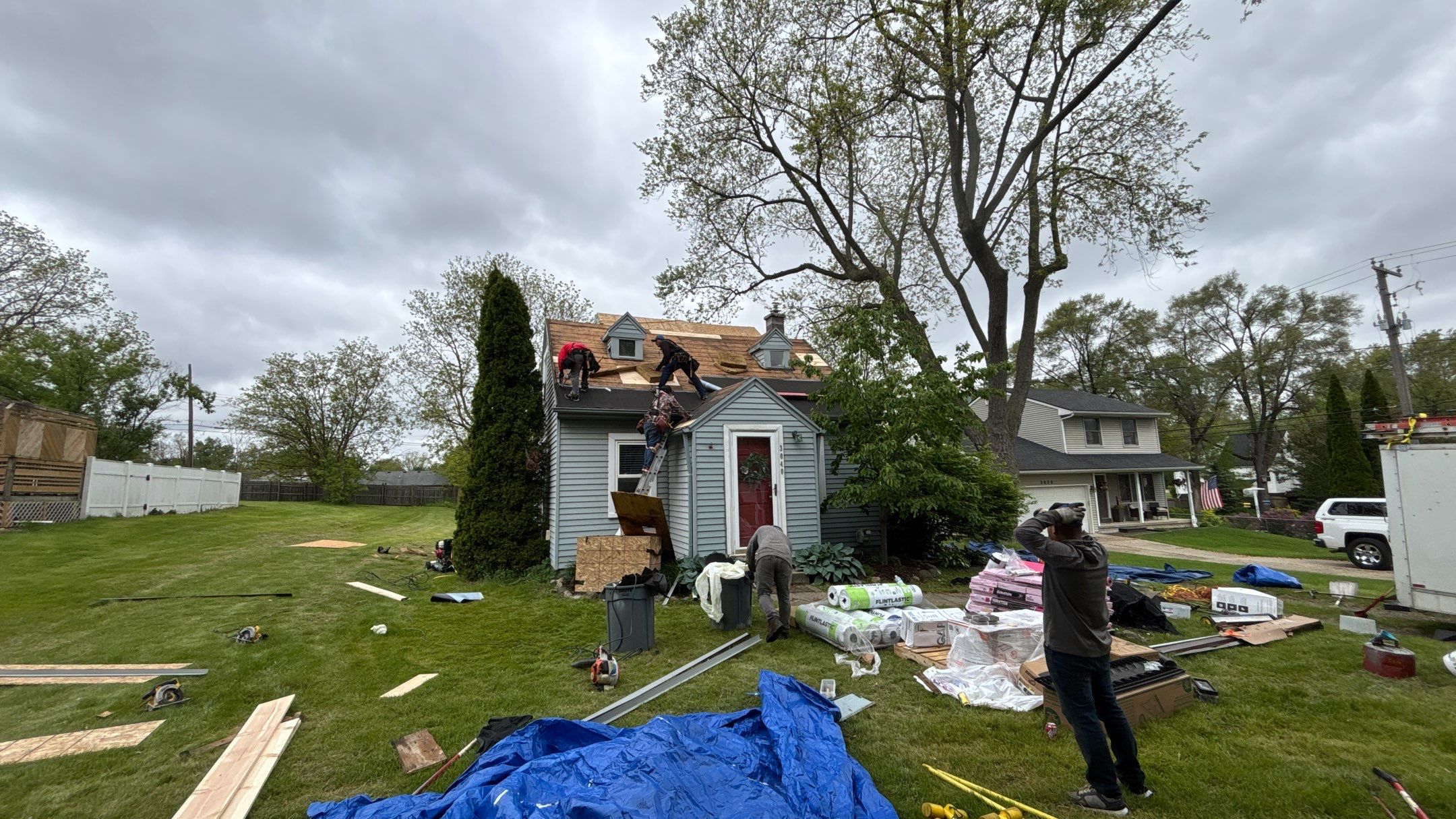 Roof Replacement using Owens Corning Estate Gray by 180 Contractors