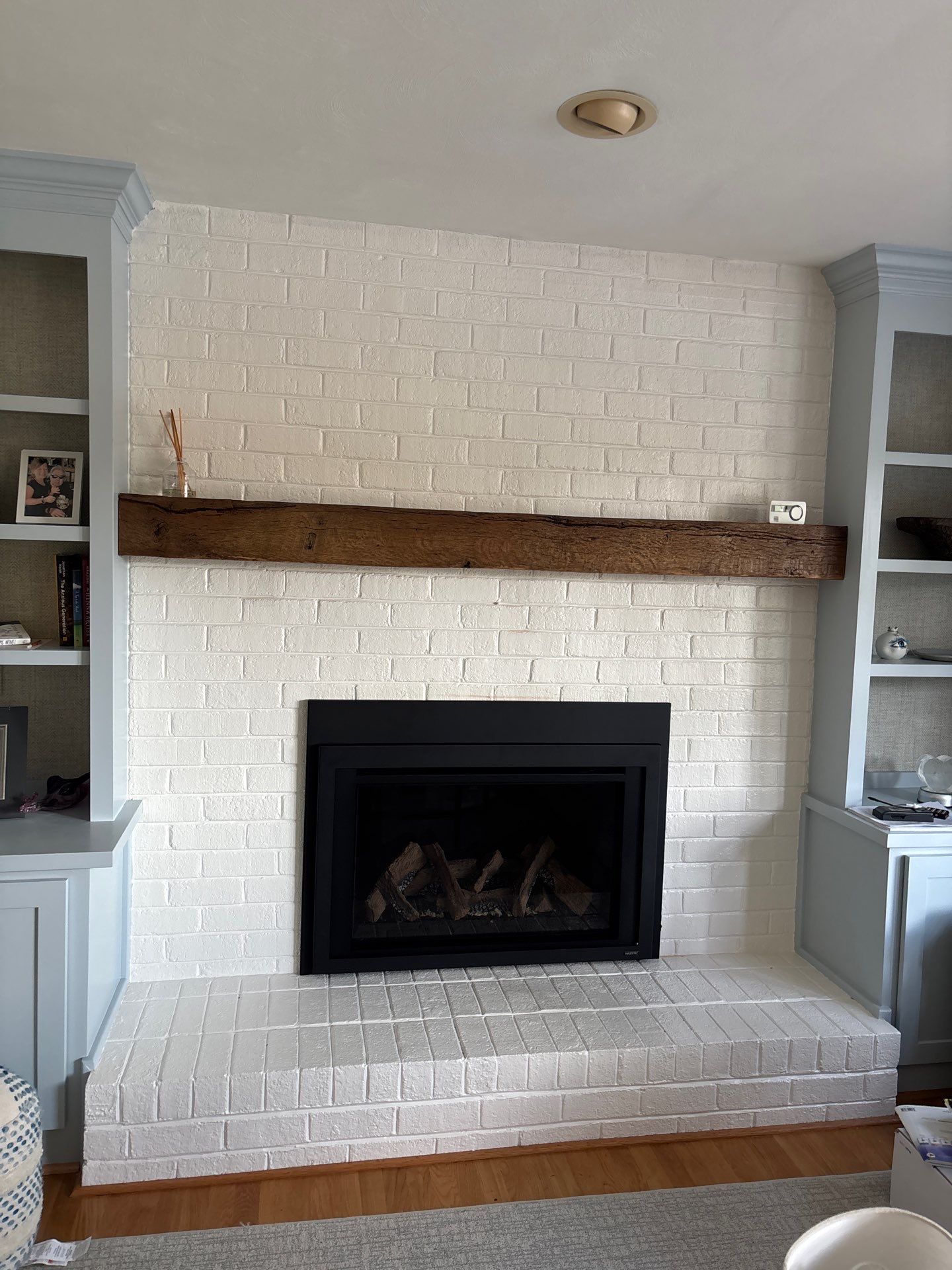 Gas Fireplace Insert Installed - Masonry Fireplace and Chimney by Premier Chimney and Roofing