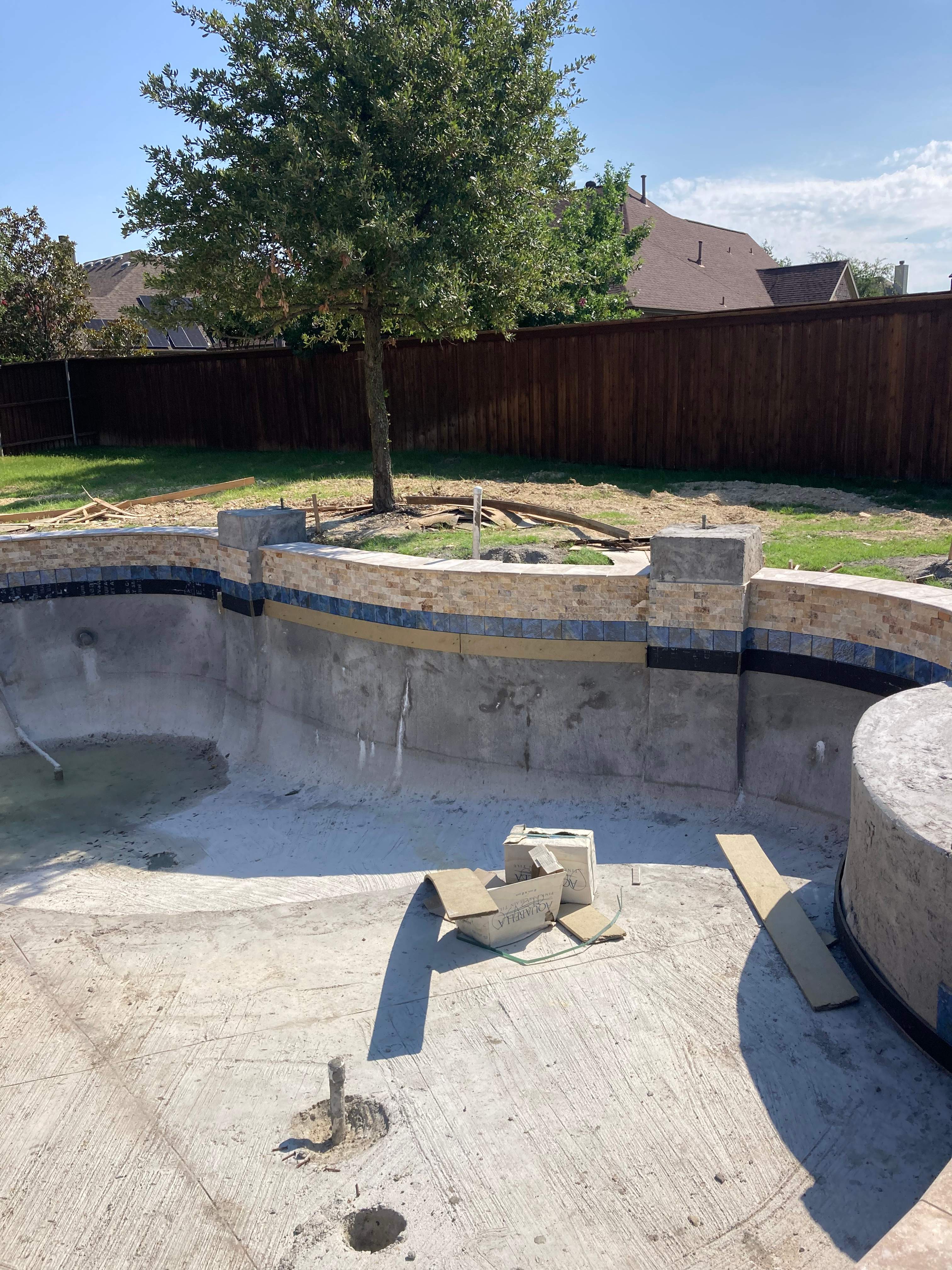 Freeform Pool with Rock Waterfall by Pinnacle Pools and Spas - DFW