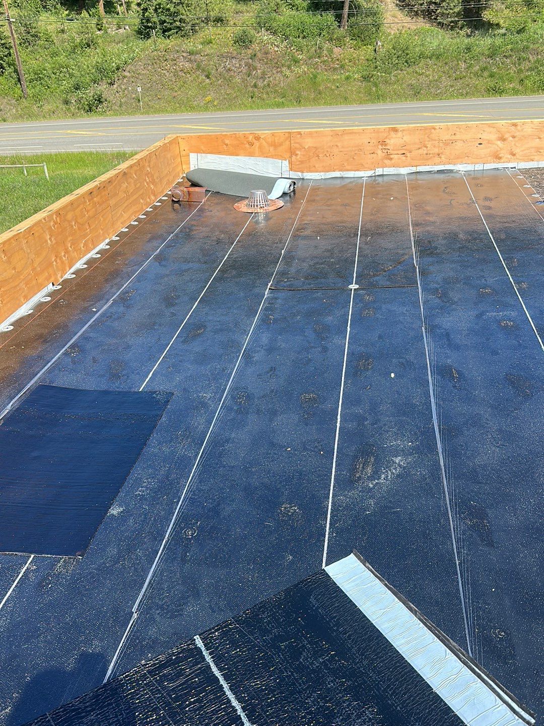 Commercial Roofing Installation using IKO 2ply sbs  by Top Notch Roofing Inc