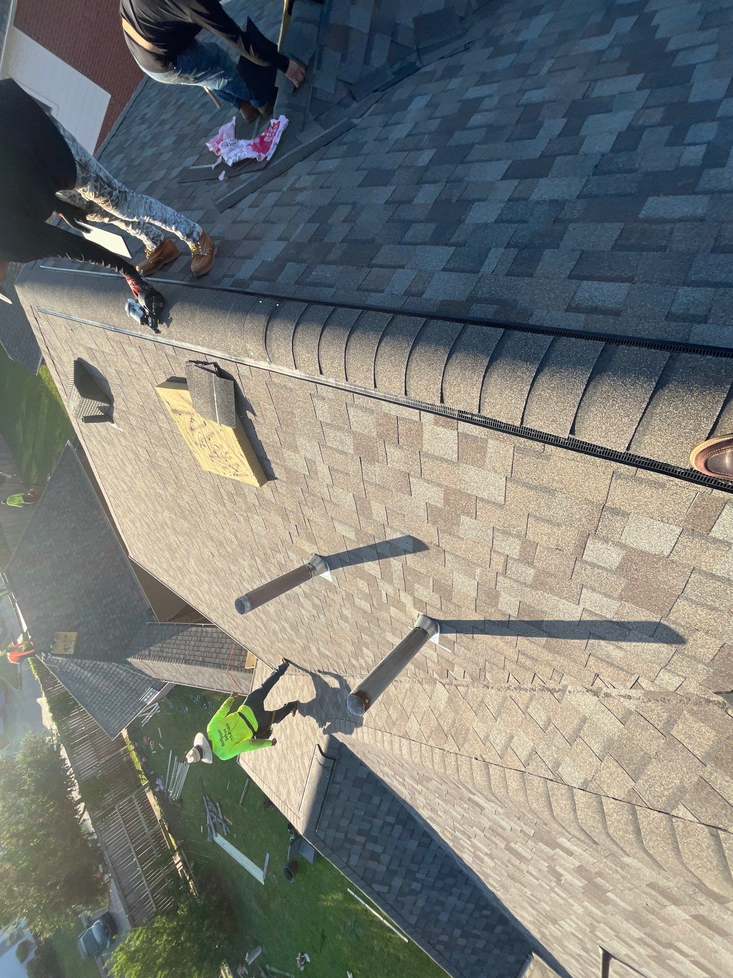 Residential Roofing Installation using Owen's Corning Duration (Lifetime) Shingles by Roof Repair Company