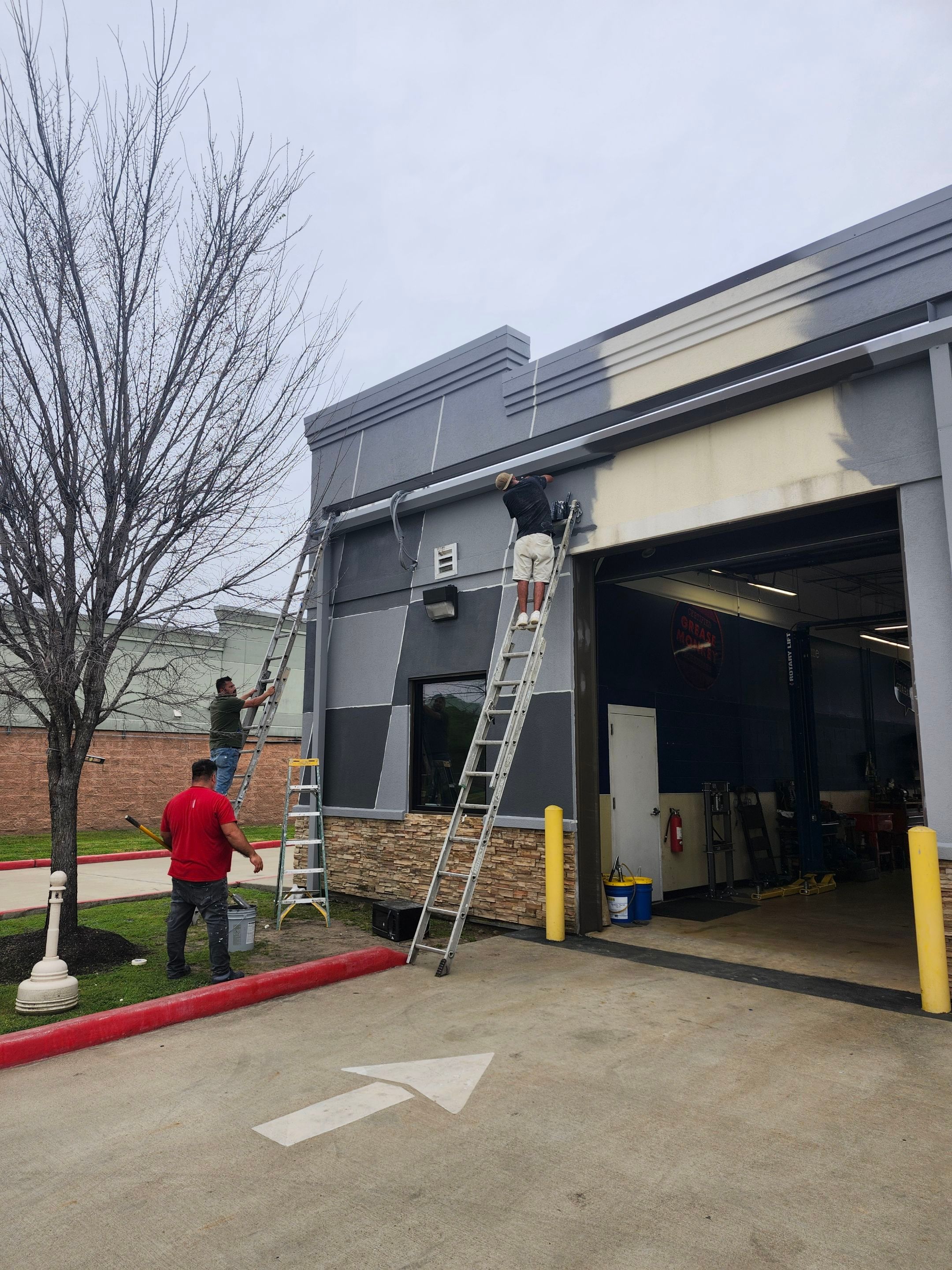 Grease Monkey Oil Change - Exterior Transformation by Fresh Coat Painters of Cypress