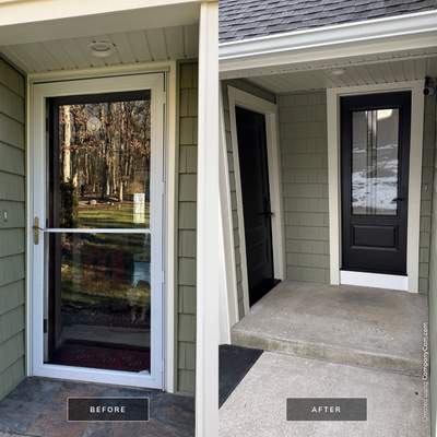 Entry Door Replacement with Clean Modern Finish